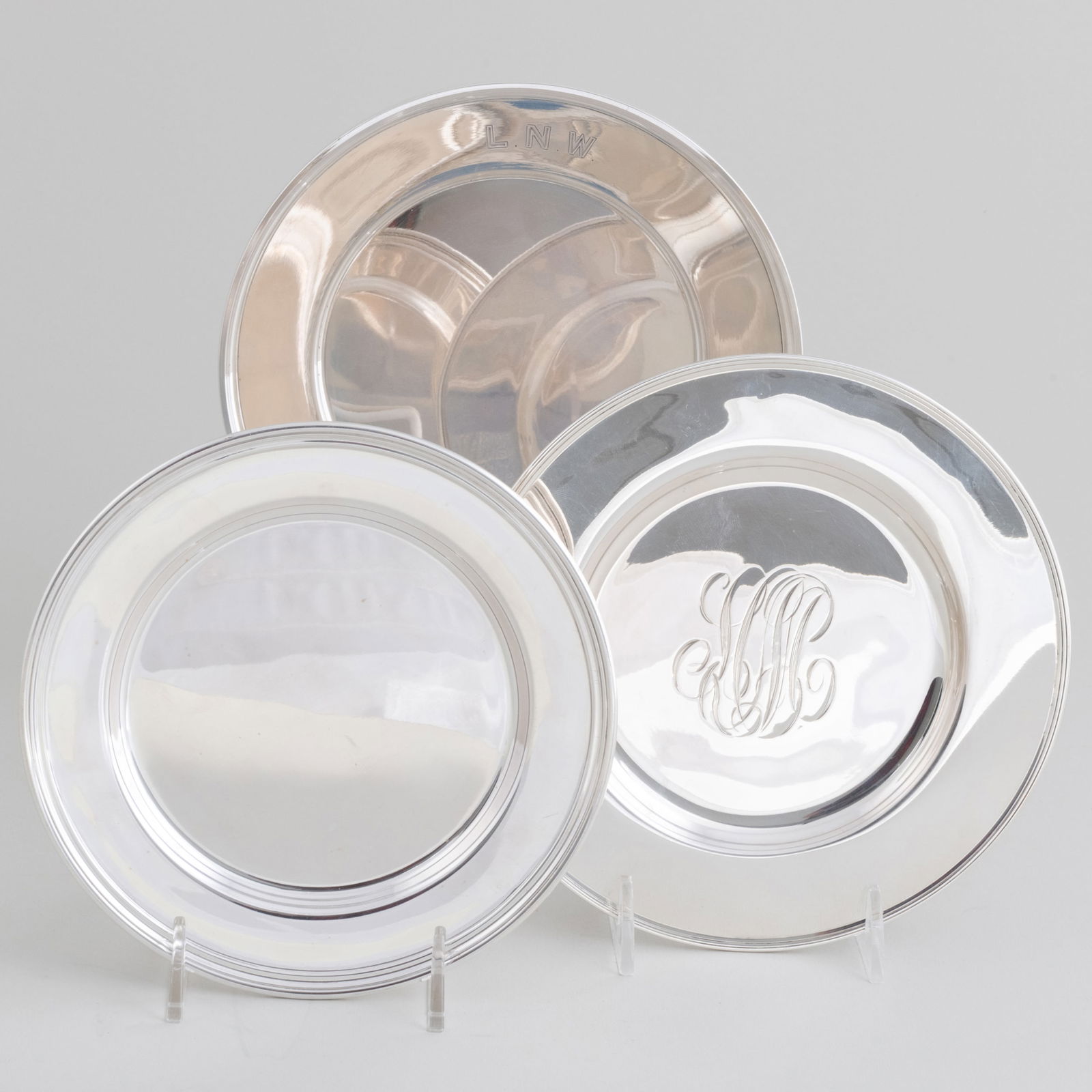 Group of Silver Side Plates (1 of 12)