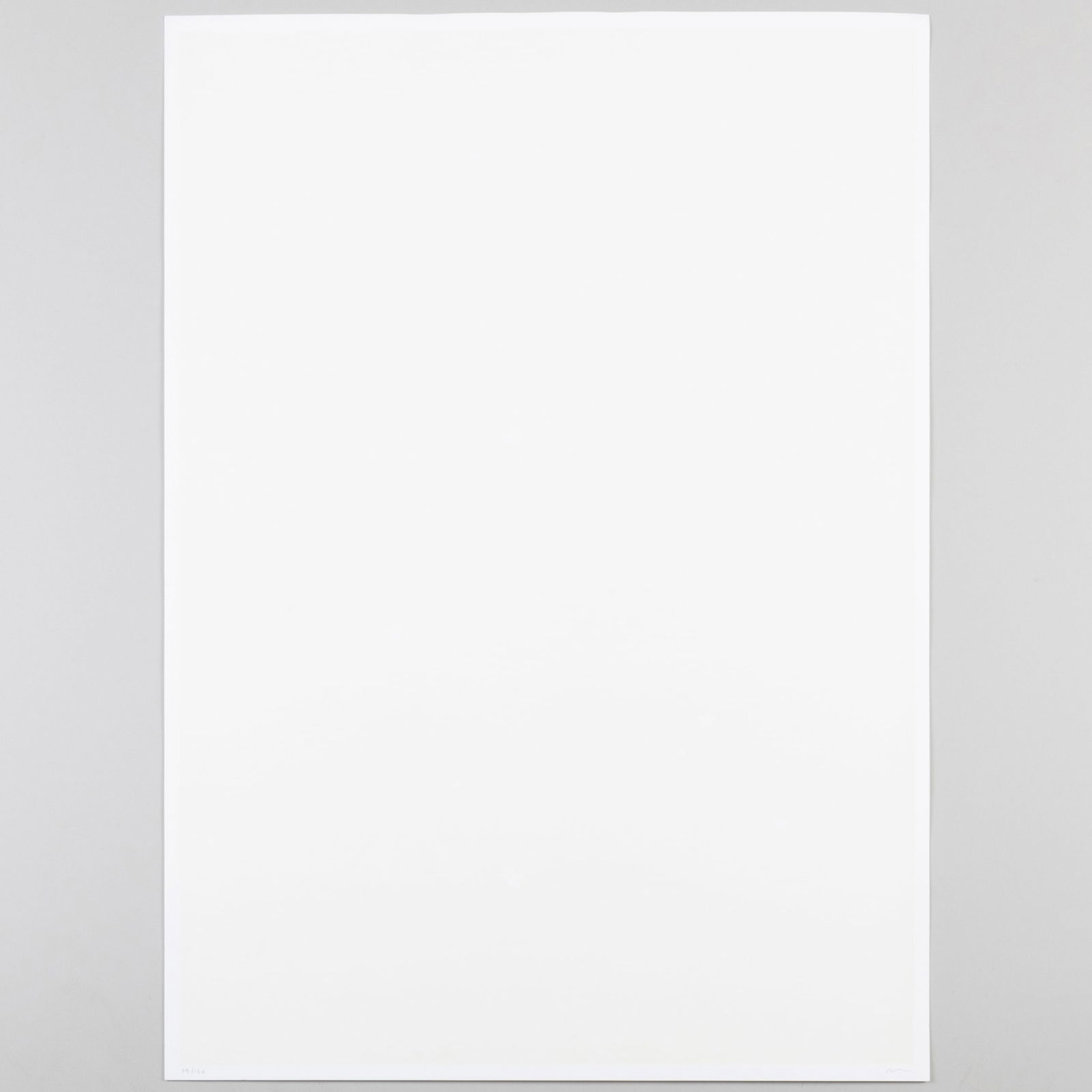 Richard Tuttle (b. 1941): Untitled: Richard Tuttle (b. 1941): Untitled Screenprint on wove paper, signed in pencil, numbered 29/150. 35 x 25 in. (sheet), unframed. Note: This print was made with glow-in-the-dark ink. The Collection of