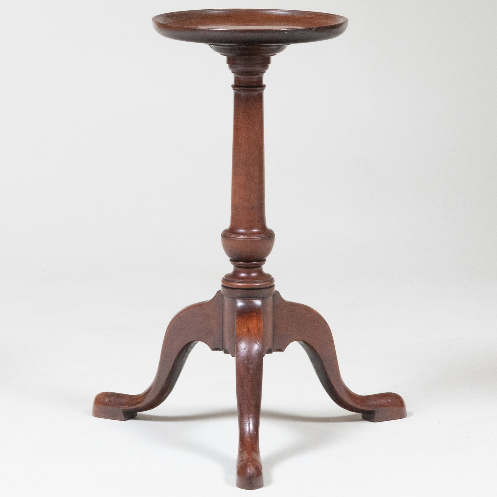 Early George III Mahogany Tripod Kettle Stand: Early George III Mahogany Tripod Kettle Stand 20 x 16 x 9 in. diam.