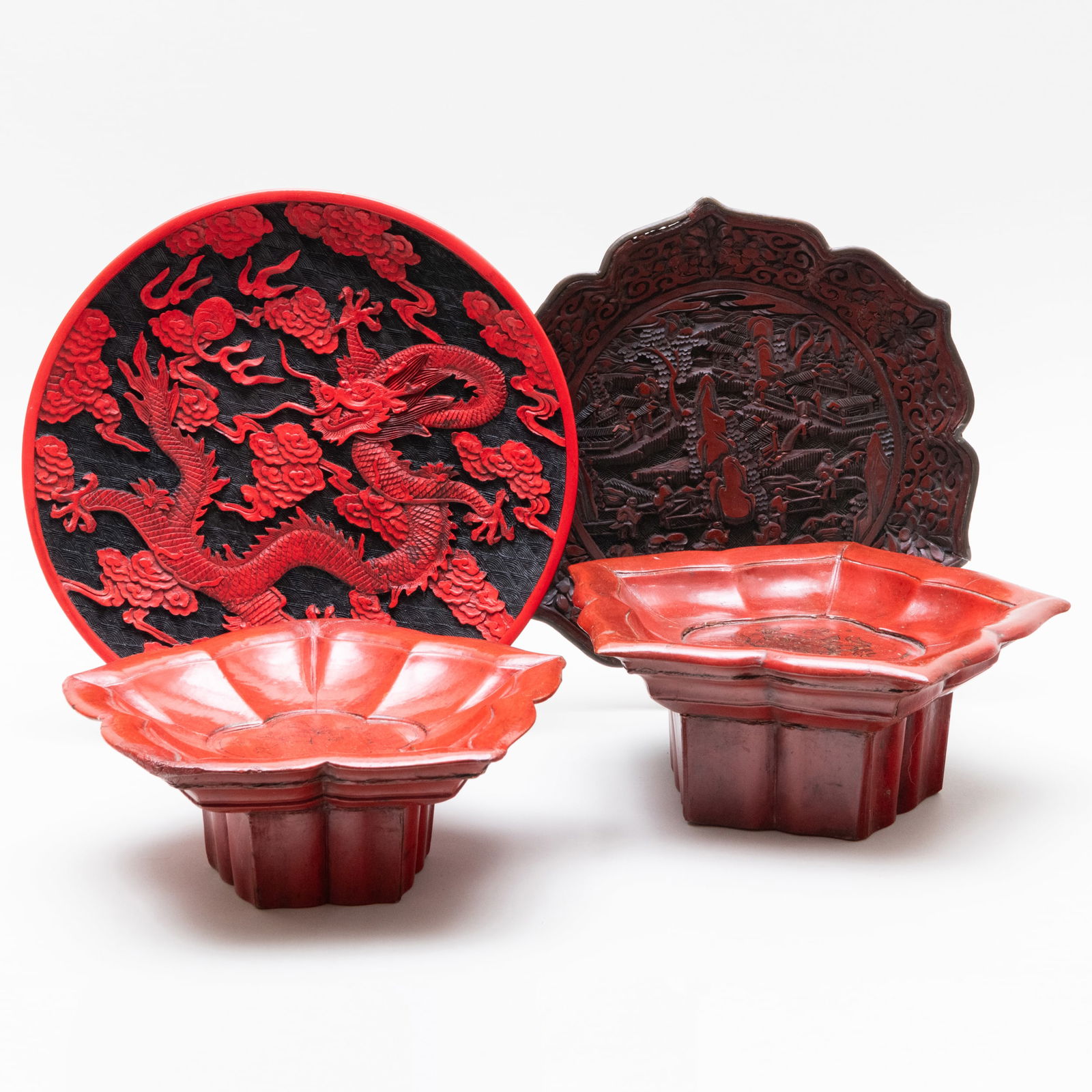 Group of Four Chinese Lacquered Dishes (1 of 15)