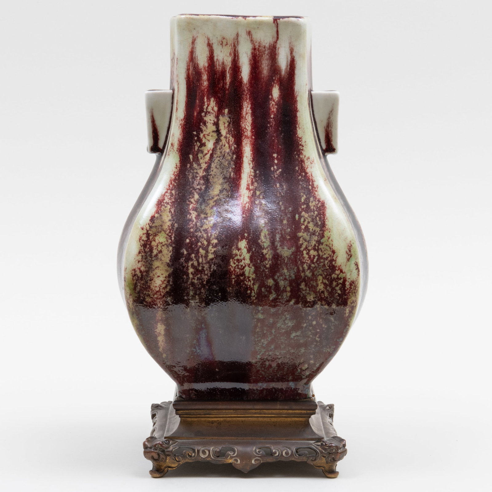 Ernest Chaplet Copper Red Porcelain Metal-Mounted Vase in the Asian Taste: Ernest Chaplet Copper Red Porcelain Metal-Mounted Vase in the Asian Taste Impressed rosary mark. 13 1/2 x 7 x 7 in. Sold Christie's Park Avenue, June 11, 1998, Lot 221. Property from the Collection o