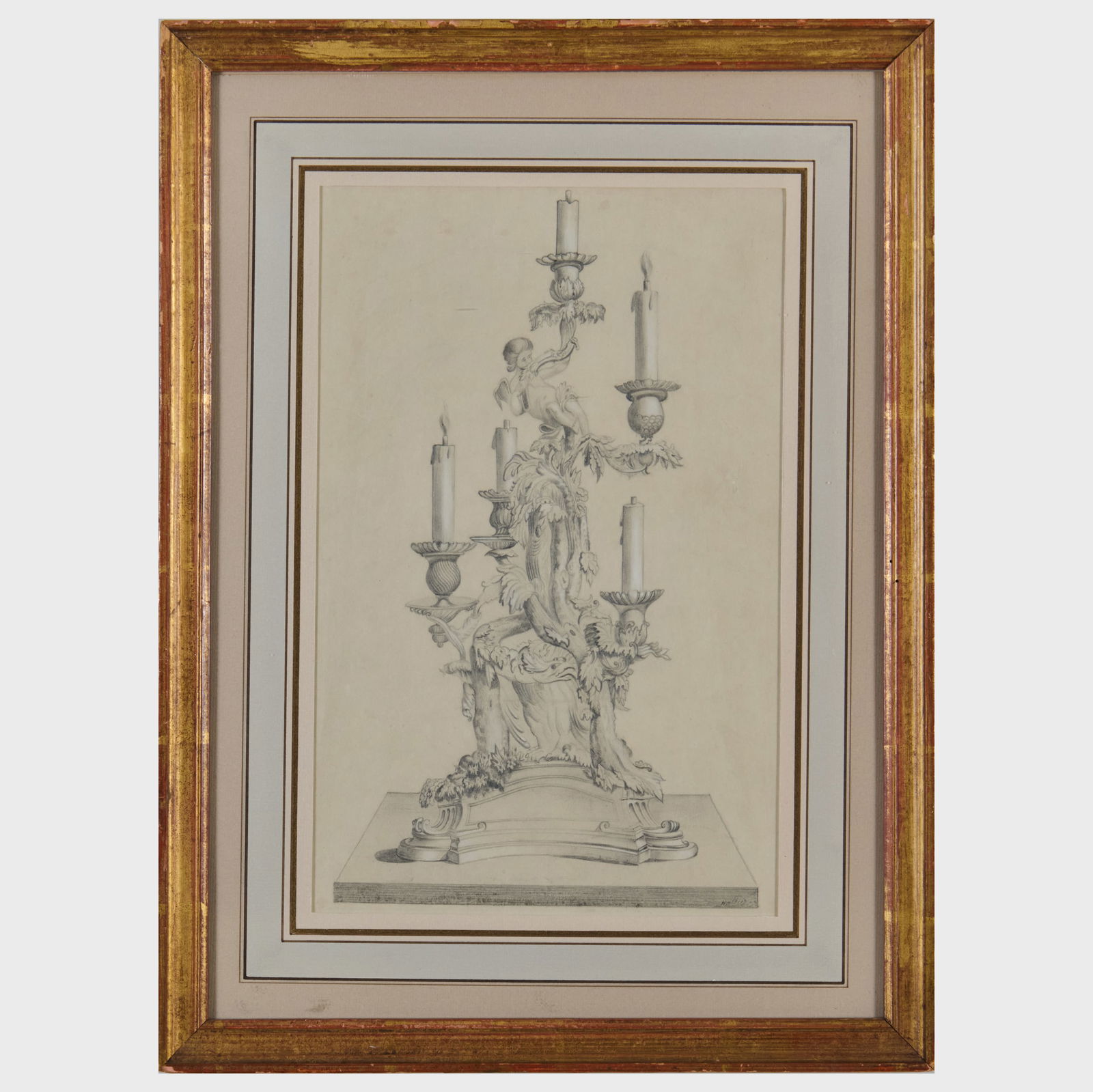German School: Model of a Candelabrum (1 of 3)