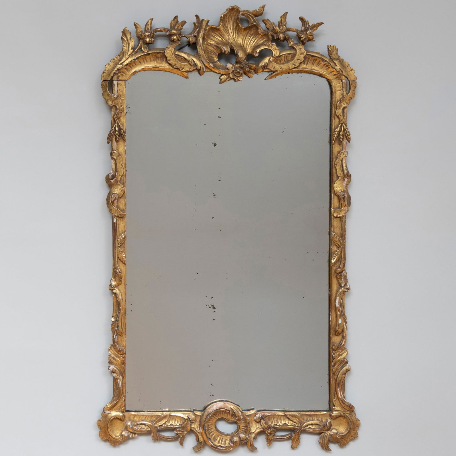 Pair of Continental Rococo Giltwood Mirrors, Possibly German (1 of 7)
