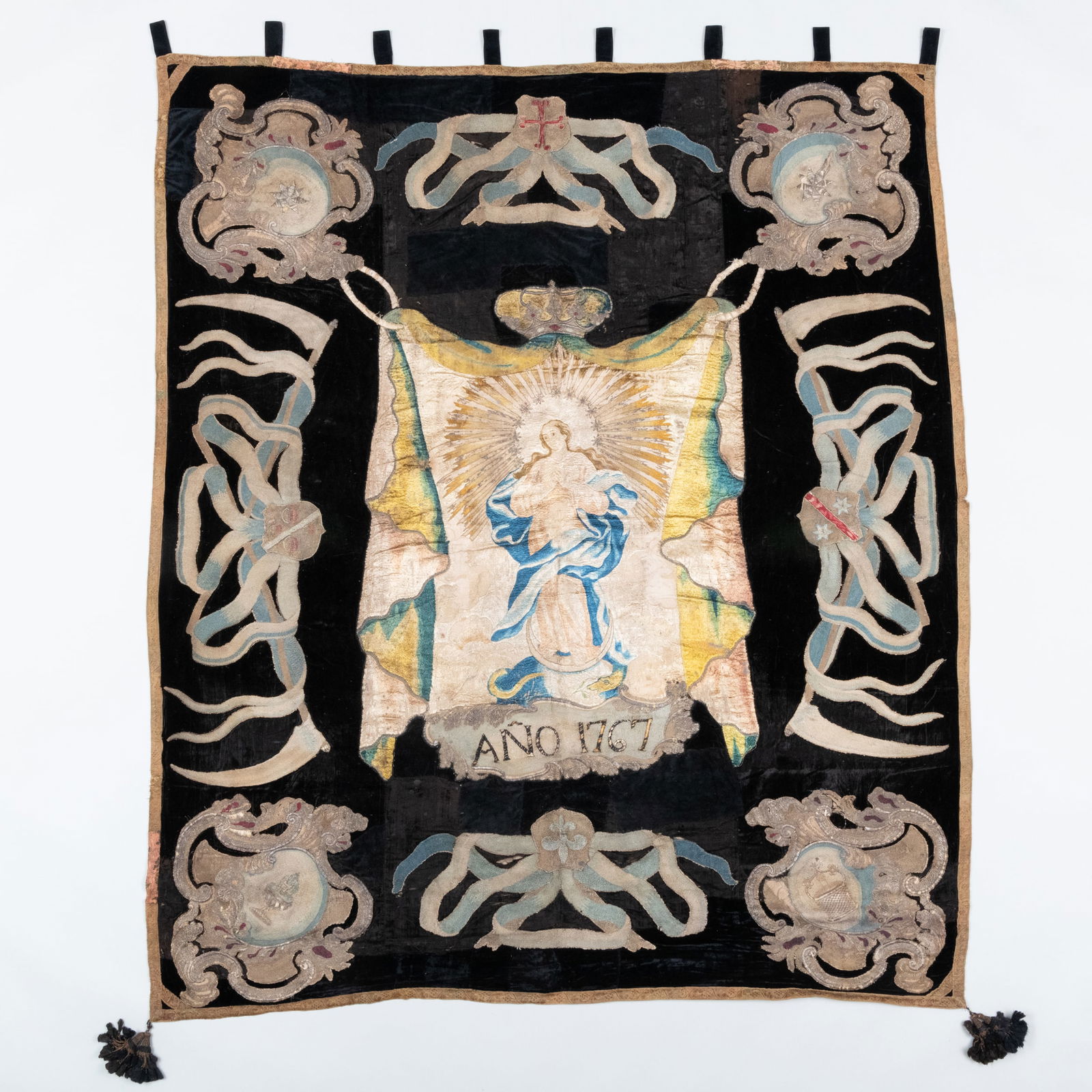 Spanish Silk Embroidered Tapestry (1 of 7)