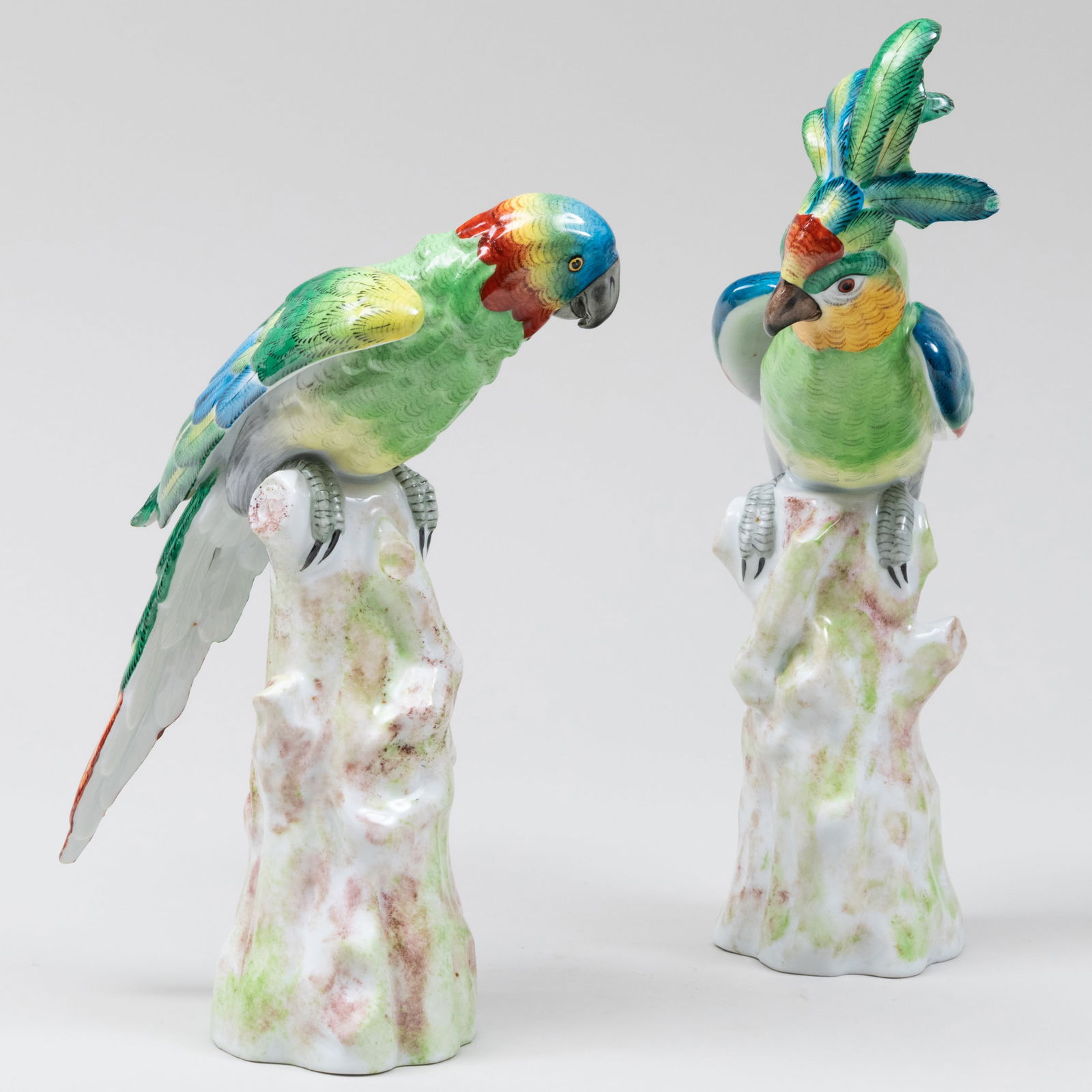 Mating Pair of Paris Porcelain Parrots (1 of 8)