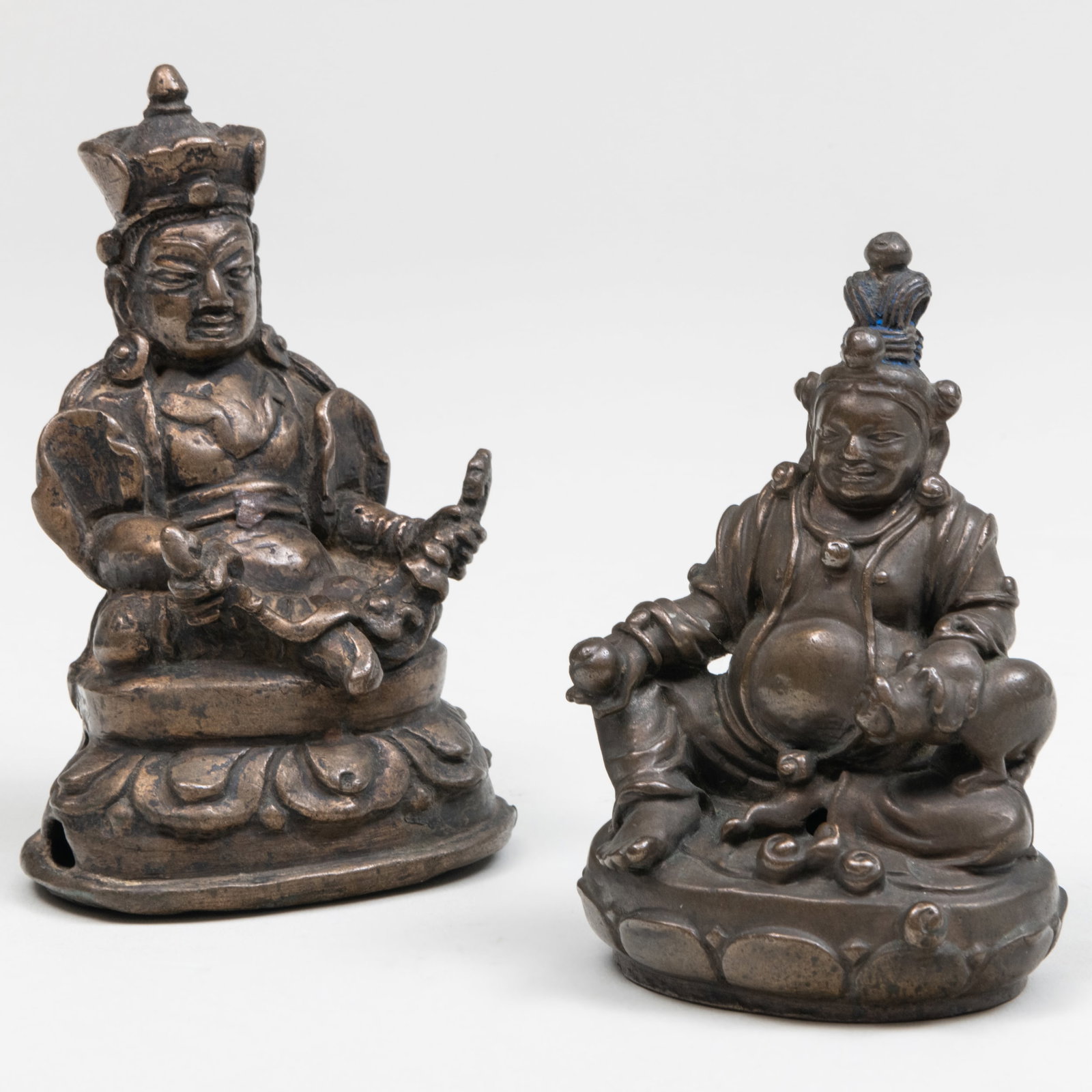 Two Tibetan Bronze Figures of Jambhala (1 of 7)
