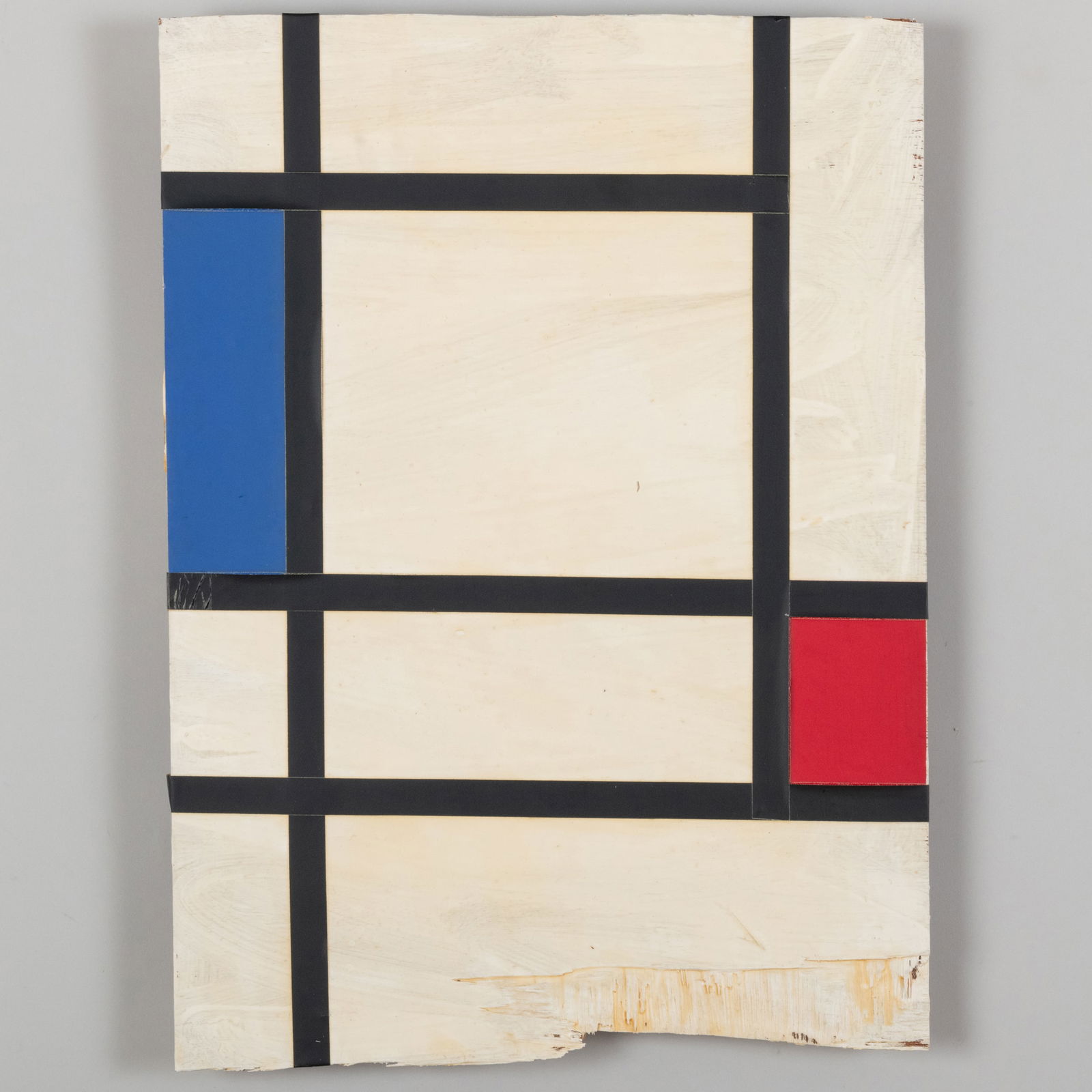 Mathieu Mercier (b. 1970): Still Untitled: Mathieu Mercier (b. 1970): Still Untitled Mixed media on wood, 2002, signed 'Mathieu Mercier', dated and titled on the reverse, with label from Spencer Brownstone Gallery, NY. 21 3/4 x 15 3/4 in., unf