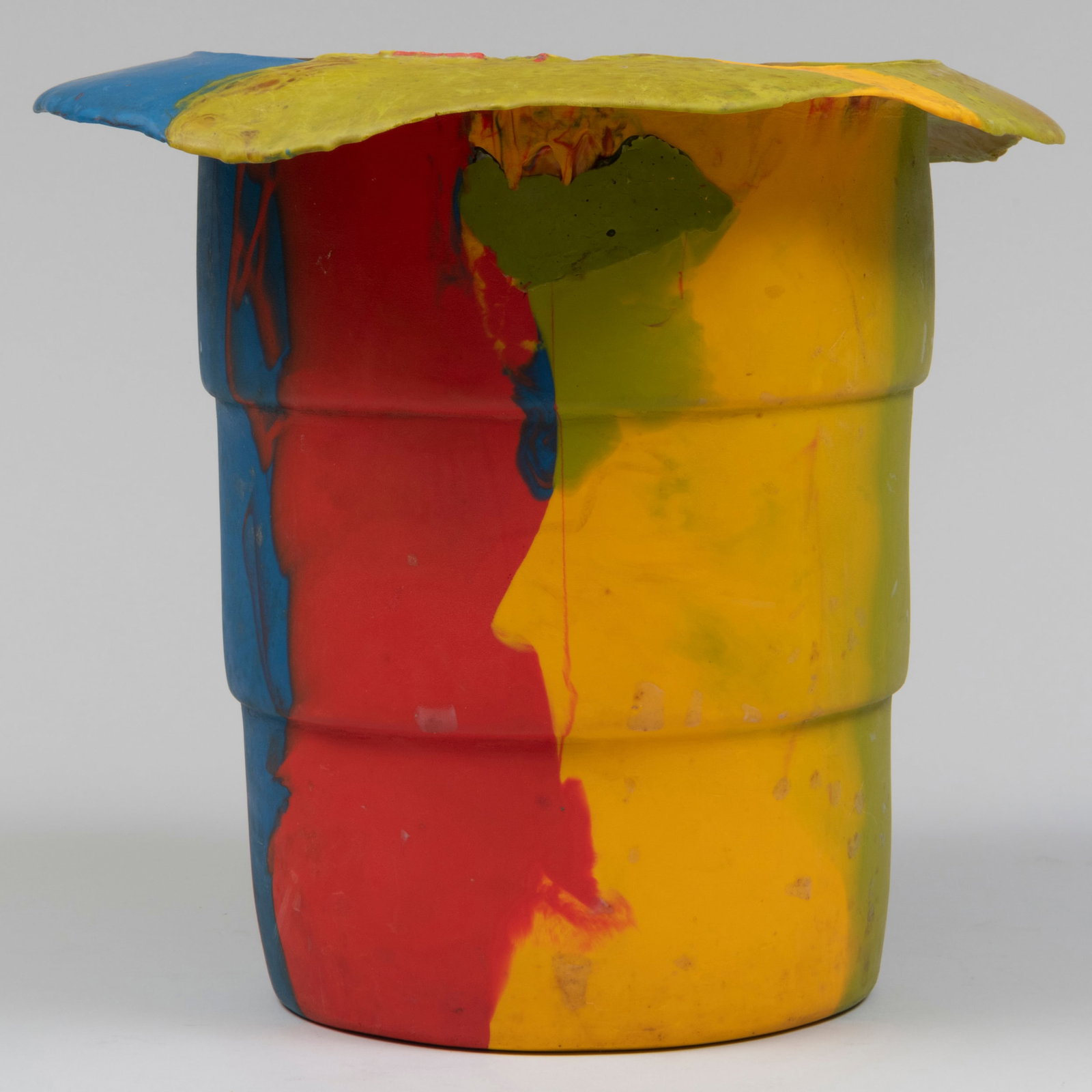 Rubber Vase in the Manner of Gaetano Pesce: Rubber Vase in the Manner of Gaetano Pesce Unmarked. 12 x 13 in. diam. The Collection of Gordon and Zanne Stewart.