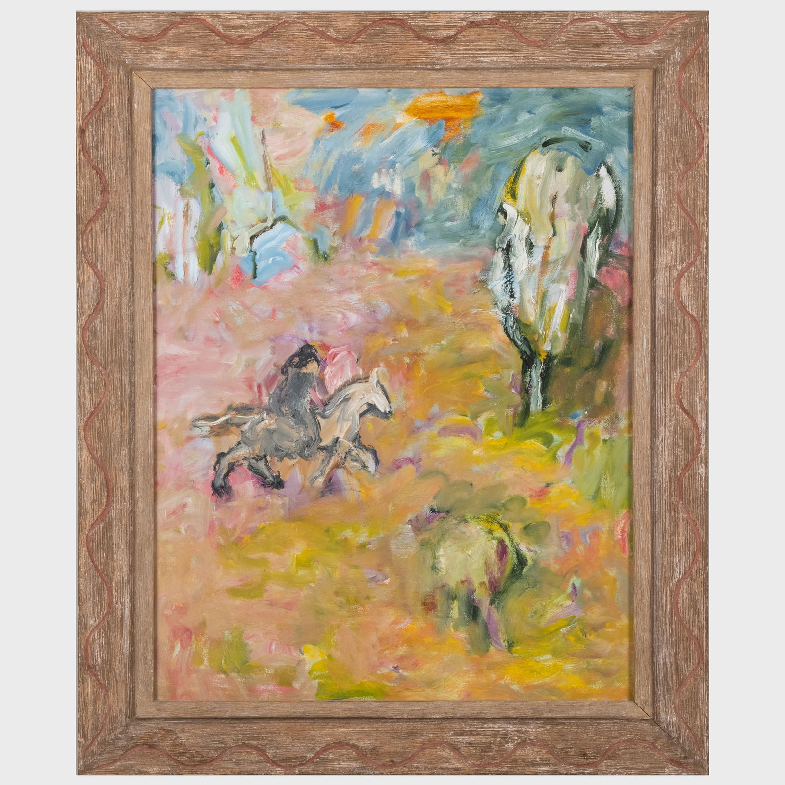 Pat Passlof (1928-2011):  Rainbow and Rider (1 of 2)