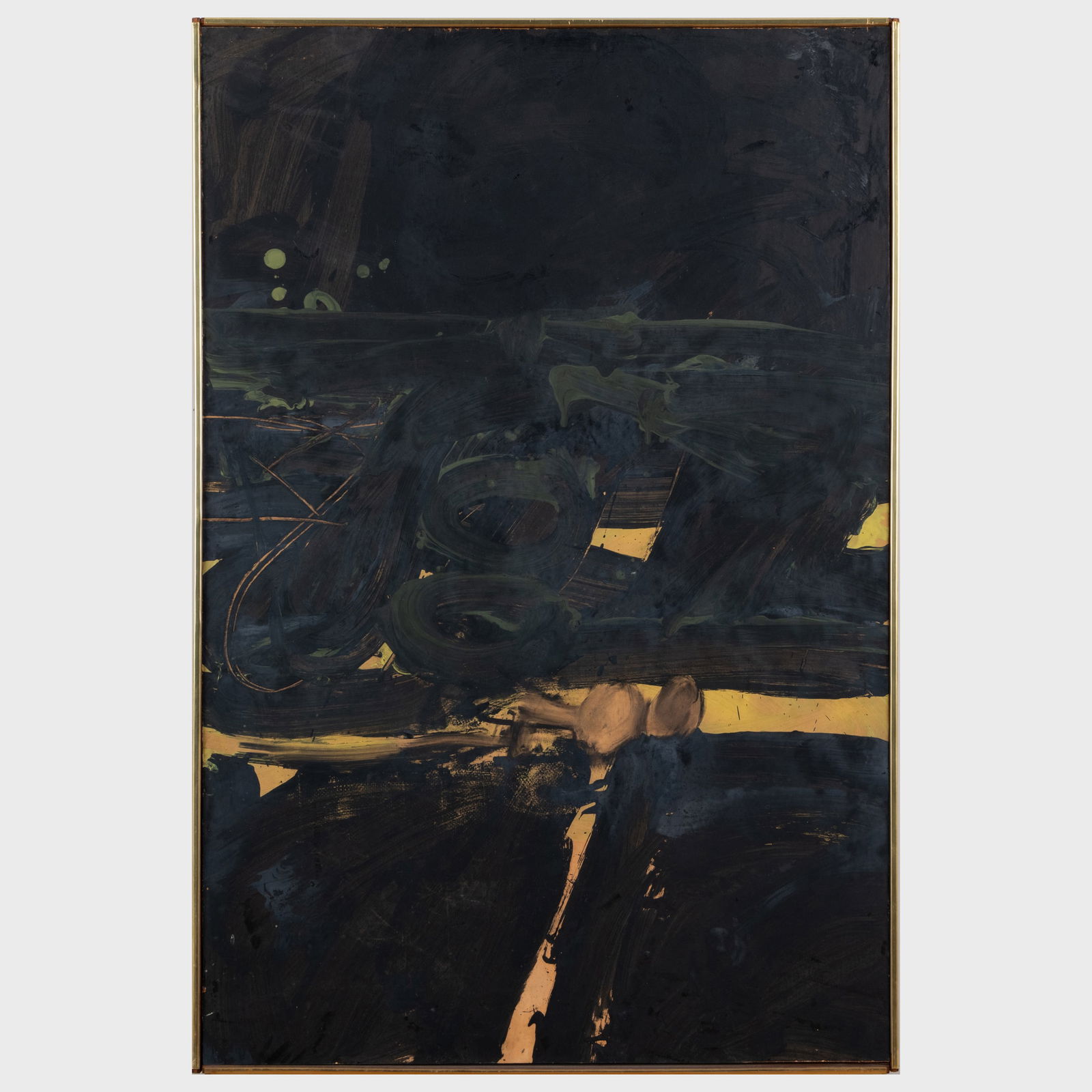 Joe Stefanelli (1921-2017): Abstract in Black and Tan (1 of 3)