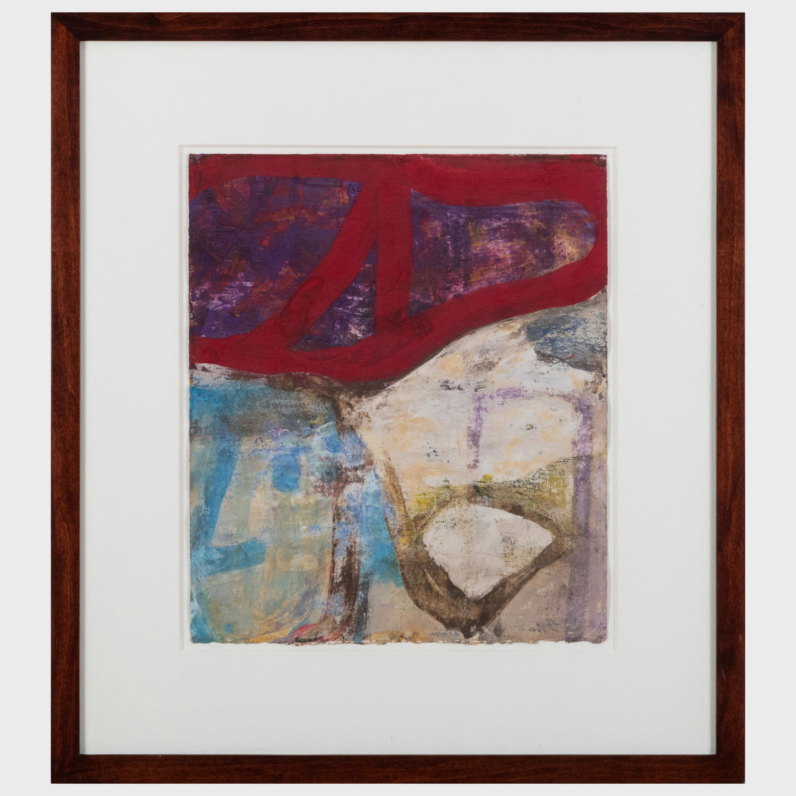 Bill Jensen (b. 1945): Fei Fei #37: Bill Jensen (b. 1945): Fei Fei #37 Tempera on paper, 2001, signed 'Bill Jensen', titled and dated on the reverse, with label from Danese, NY. 17 3/4 x 15 1/2 in. (sheet), 28 x 25 in. (frame). Danese,