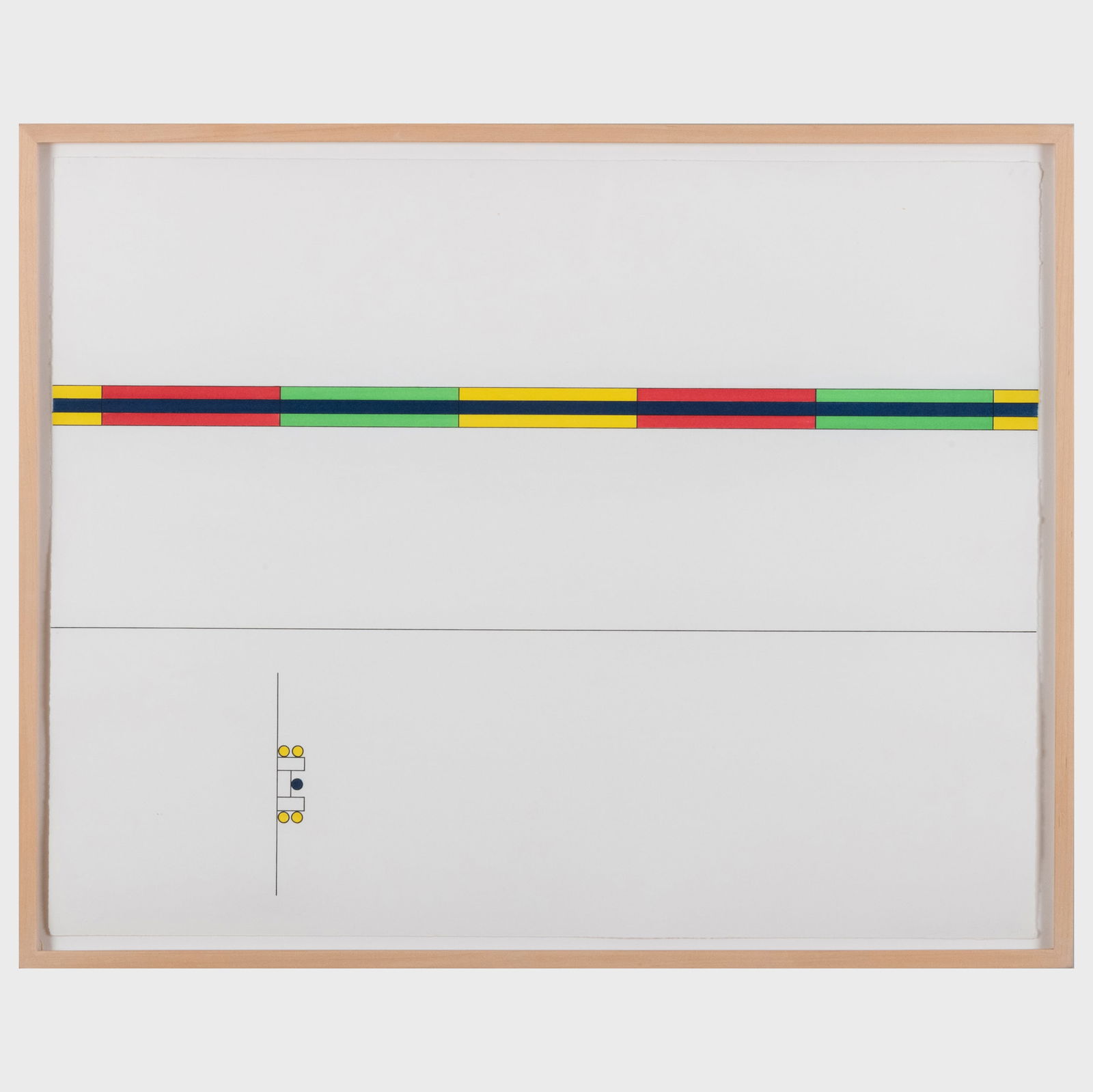 Dan Flavin (1933-1996): Untitled, from Dan Flavin: Projects 1963-1995: Dan Flavin (1933-1996): Untitled, from Dan Flavin: Projects 1963-1995 Lithograph in colors on wove paper, 1997, signed, dated and numbered 24/36 in pencil on the reverse. 20 1/2 x 26 in. (sheet), 22 x