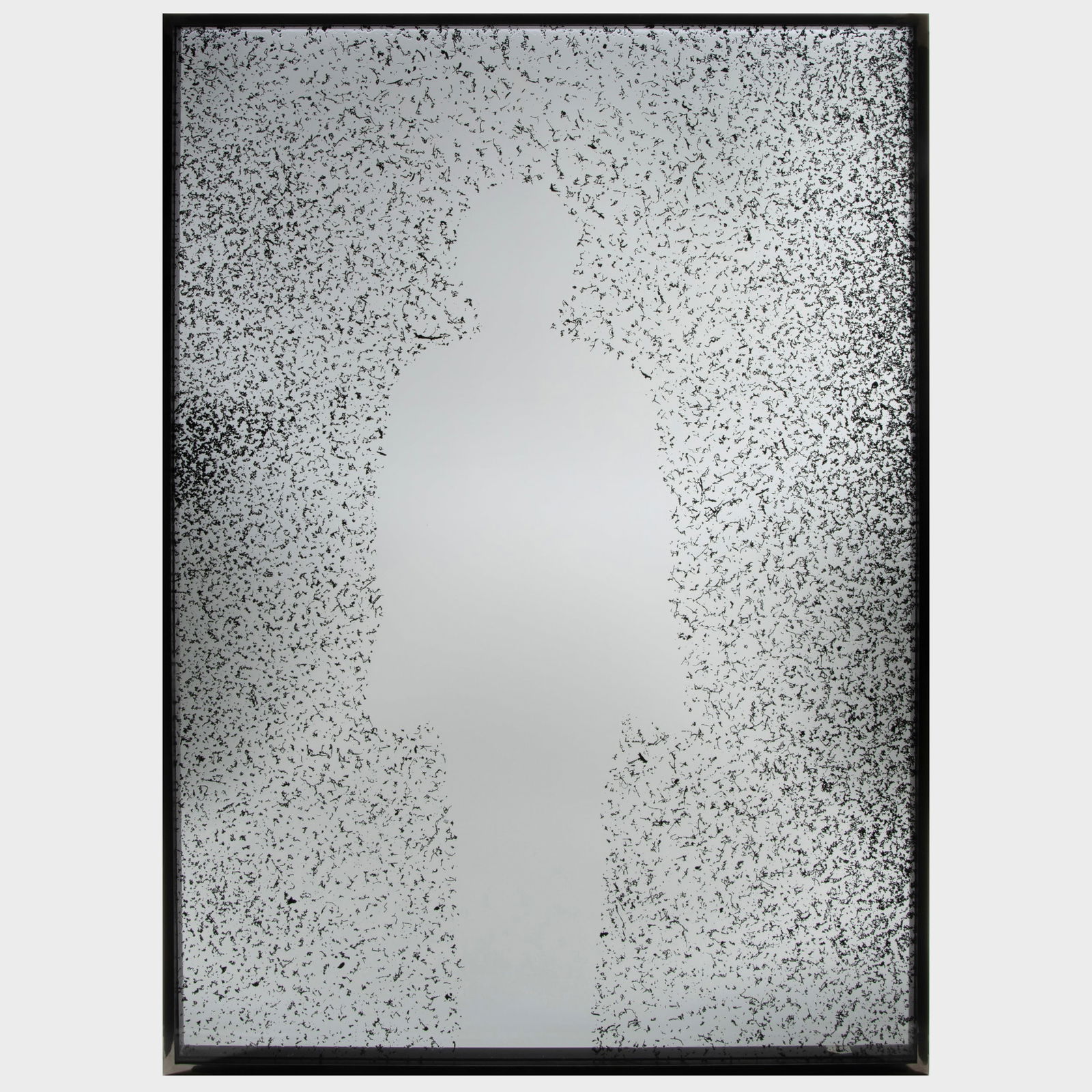 Aaron Young (b. 1972): The Young and The Driftless: Aaron Young (b. 1972): The Young and The Driftless Rubber on safety glass, 2007, unsigned. 84 x 60 in. (with frame).