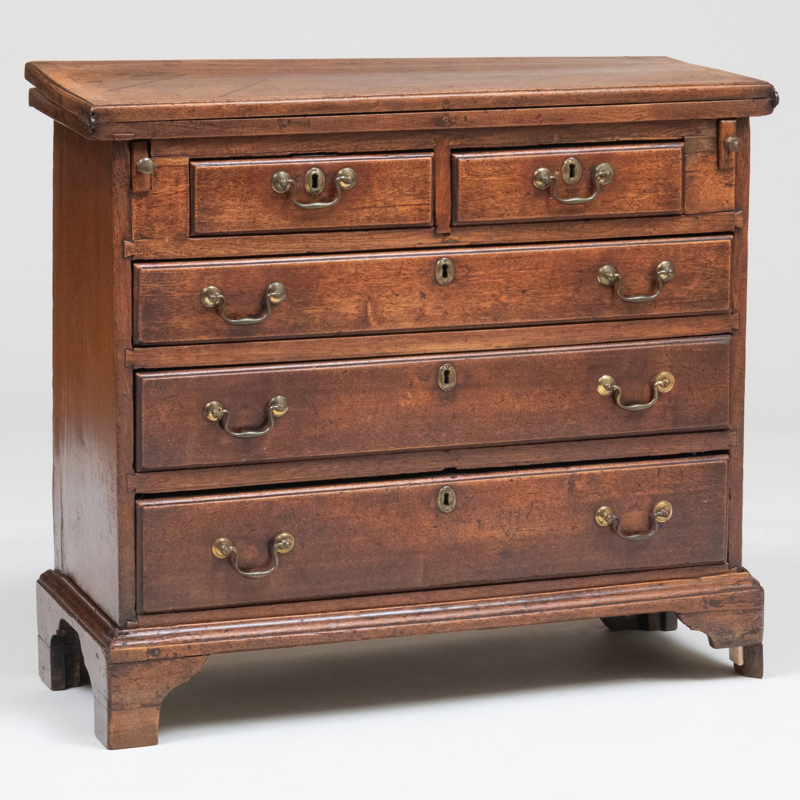 George II Carved Oak Chest of Drawers (1 of 14)
