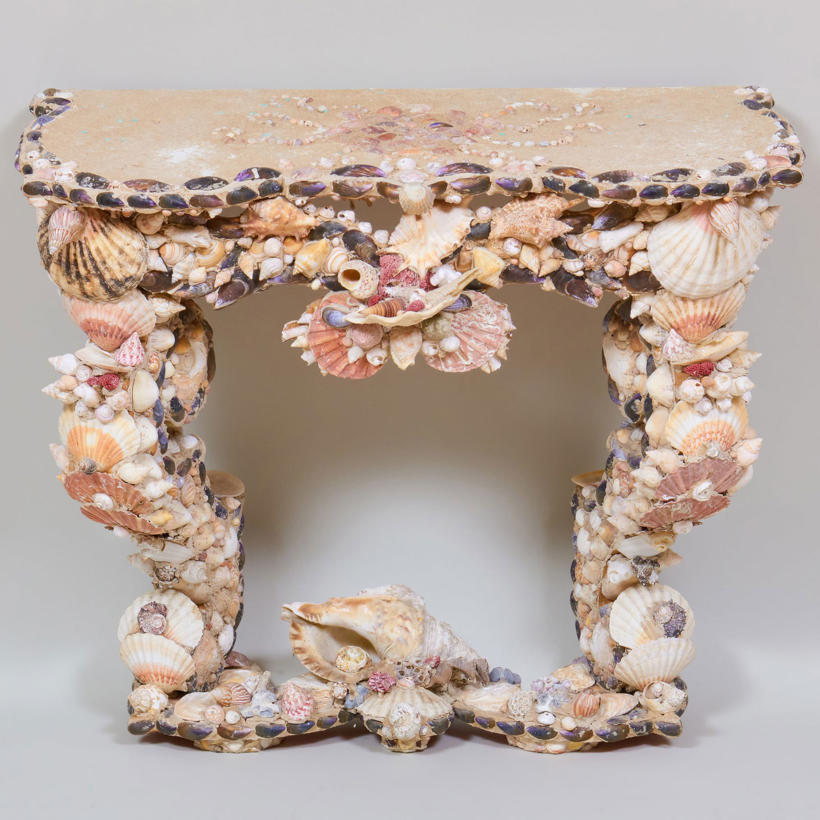 Shell Encrusted Console Table (1 of 6)