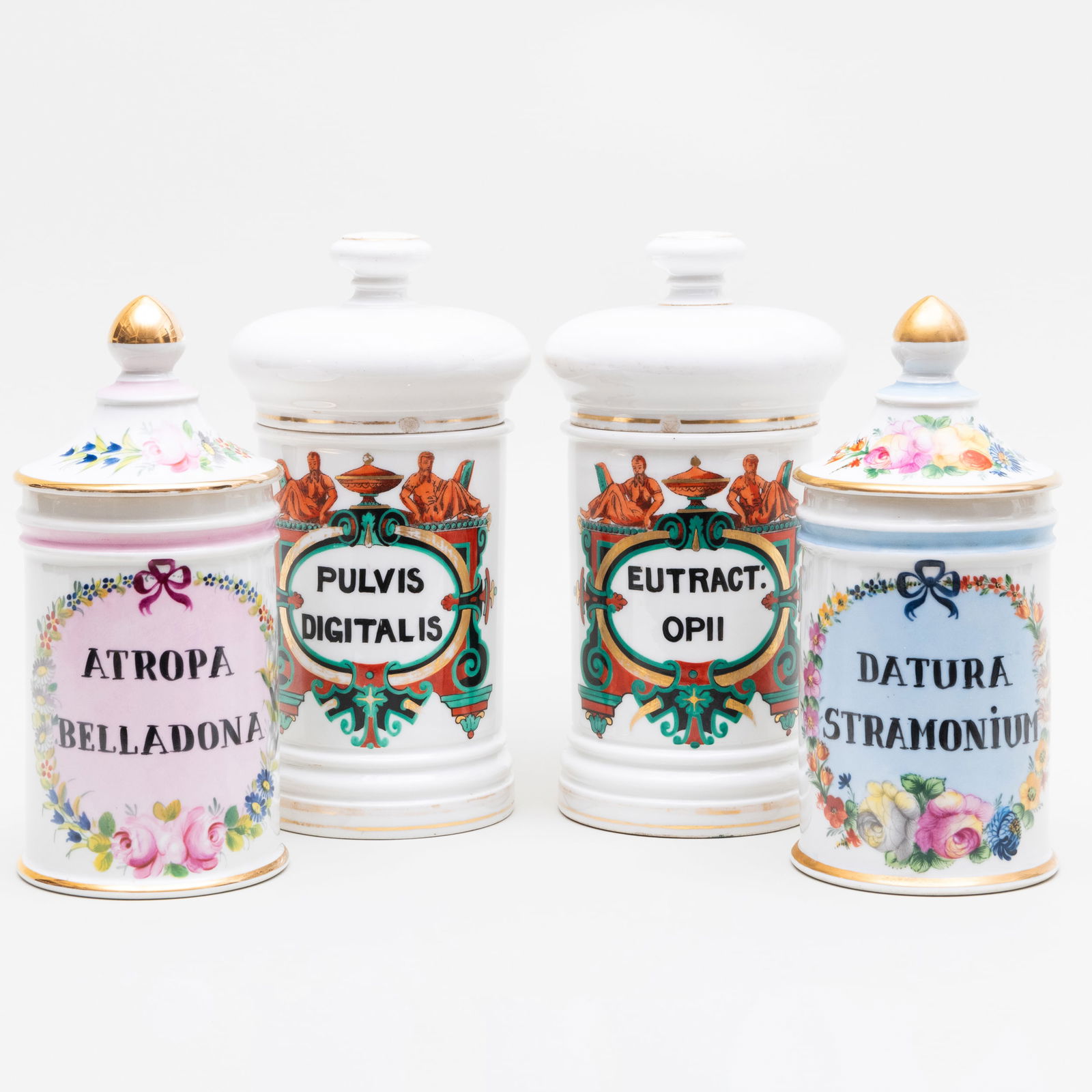 Two Pairs of Porcelain Apothecary Jars (1 of 20)