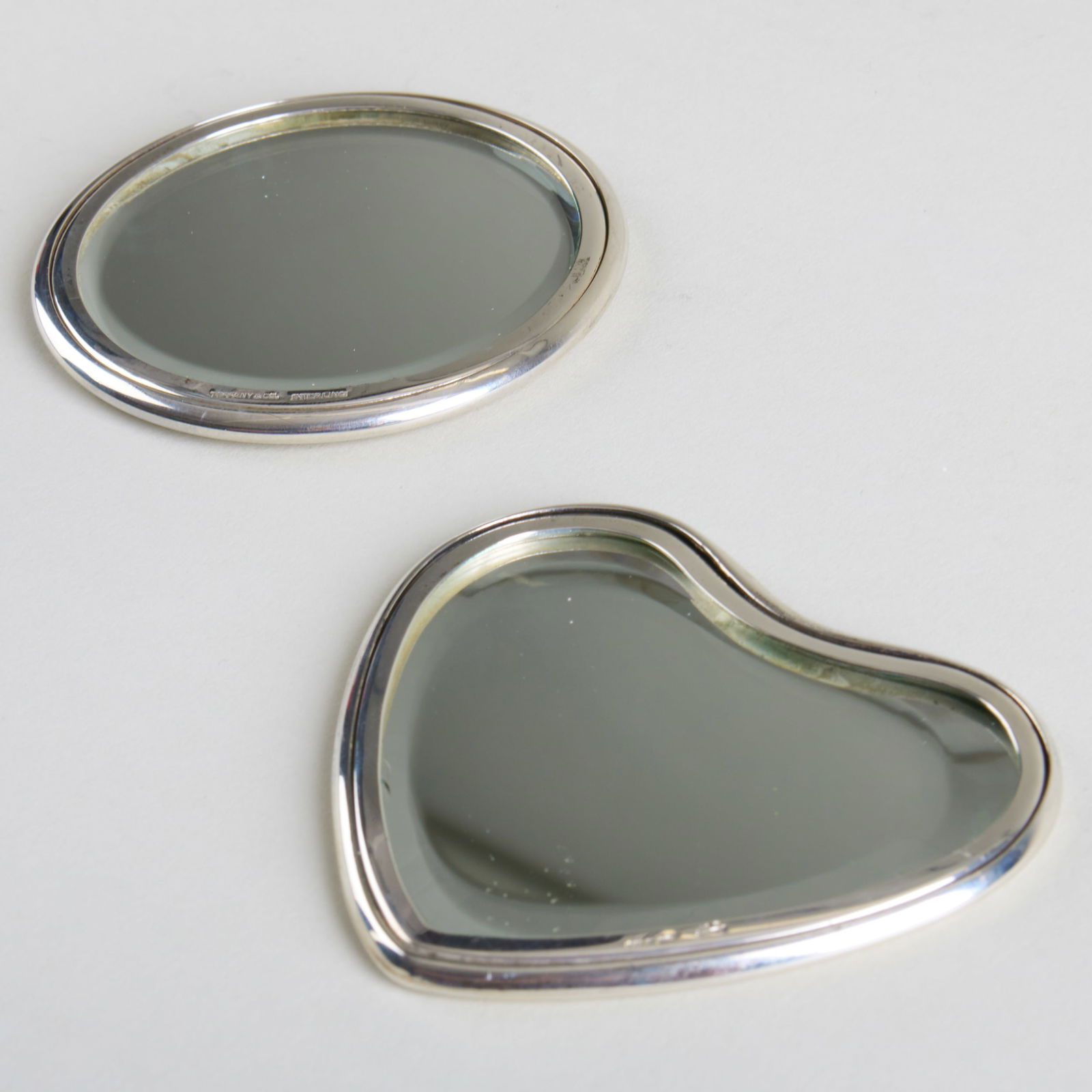 Tiffany & Co. Silver Hand Mirror and Another Mirror (1 of 6)
