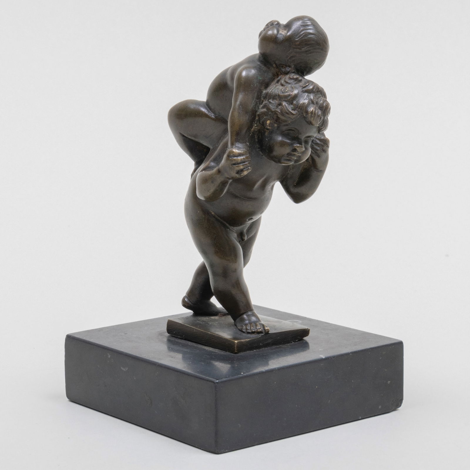 Bronze Sculpture of Putti Playing Piggyback, After a Model by Leonard Kern, German (1588-1662) (1 of 7)