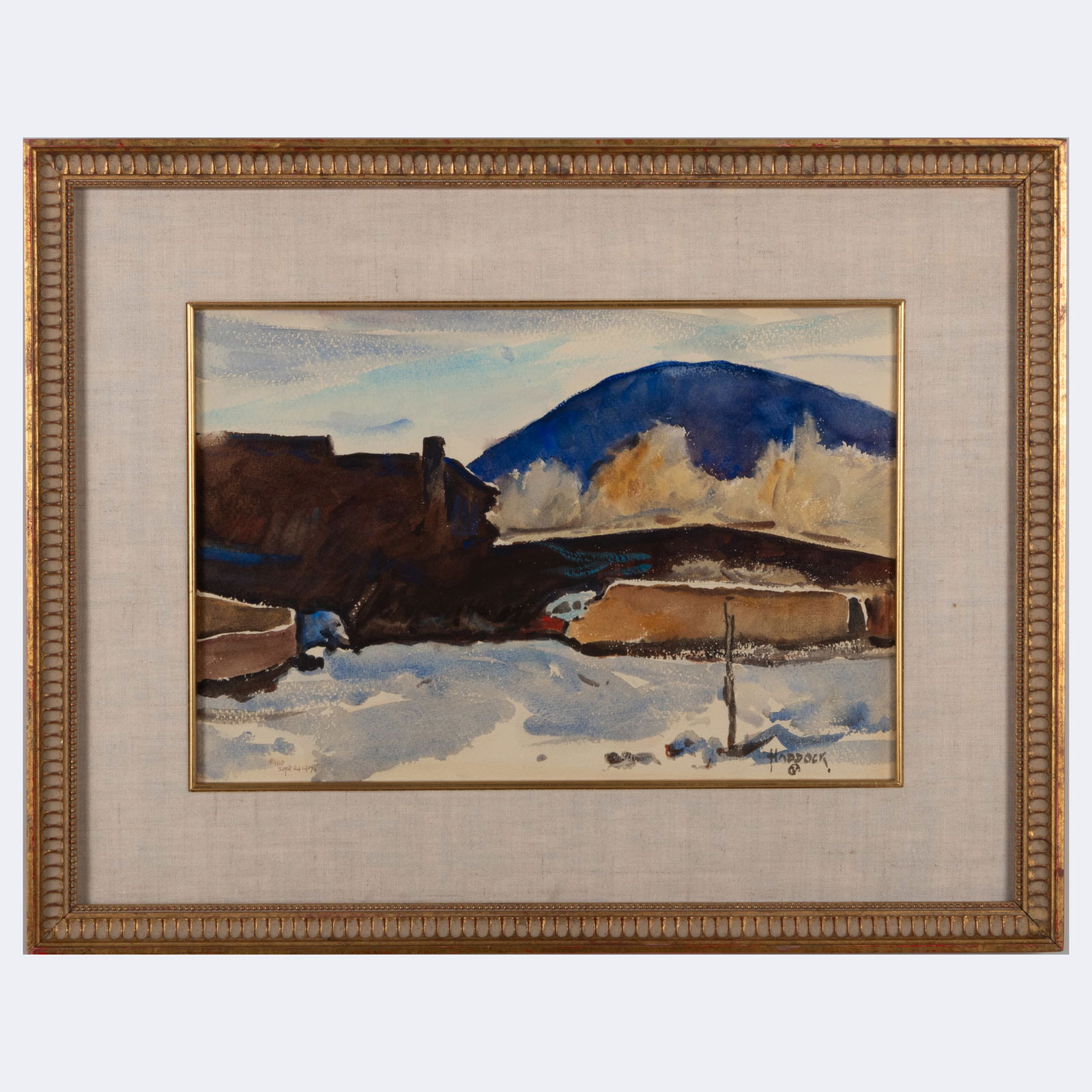 Arthur Haddock (1895-1980): On Old Pecos Road, Santa Fe, New Mexico; Kayenta, Arizona; and Untitled (1 of 6)
