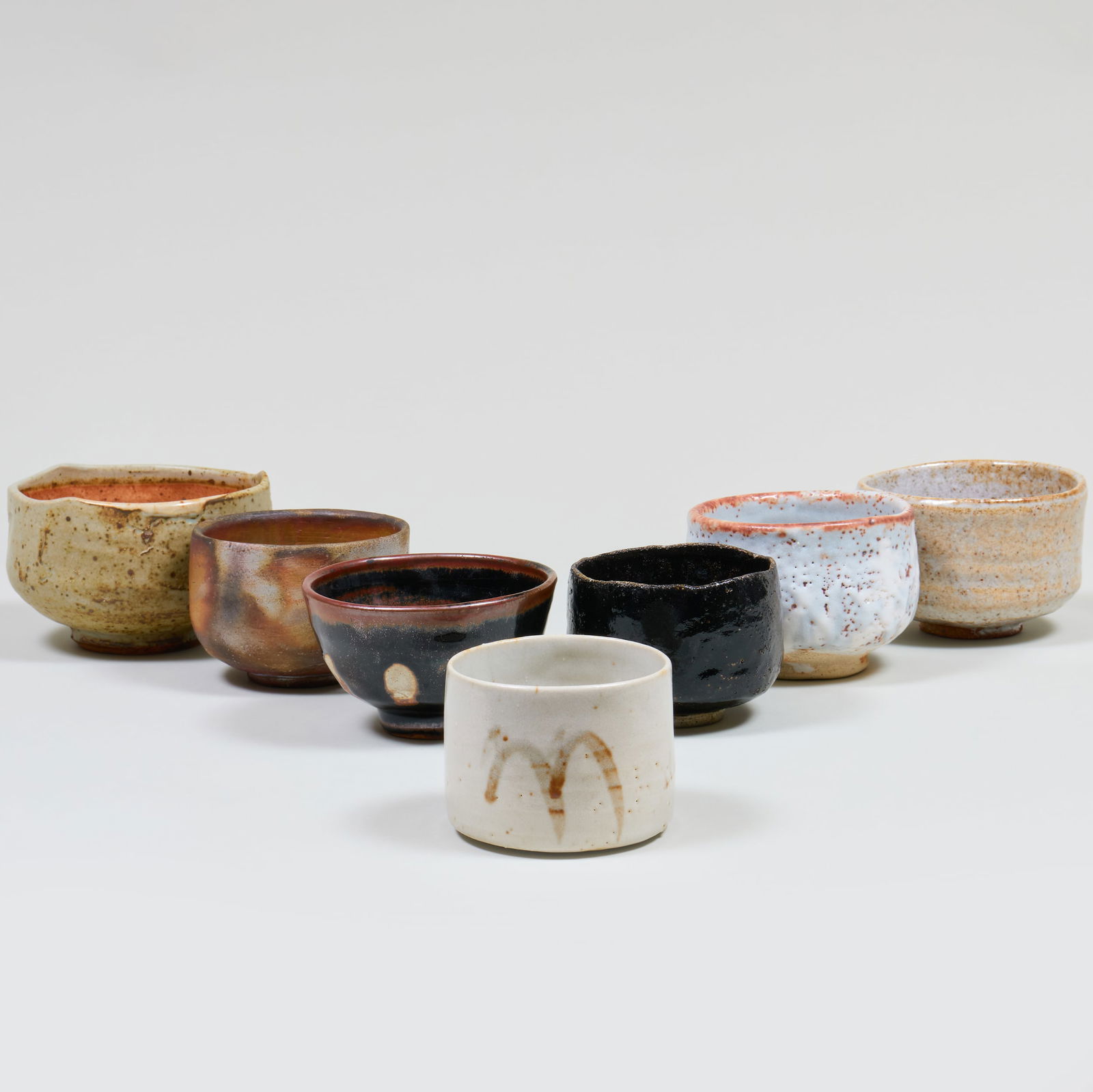 Group of Seven Glazed Earthenware Bowls (1 of 16)