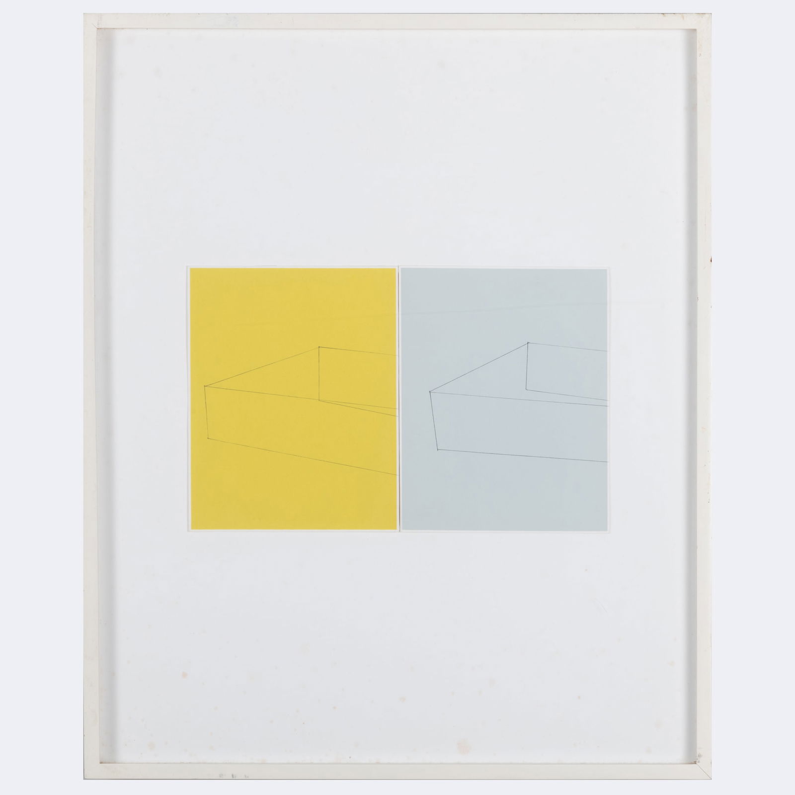 Kate Shepherd (b. 1961): Mustard Half, Grey Half, Lines Trade; and Small Flower Face Front, Tall (1 of 3)