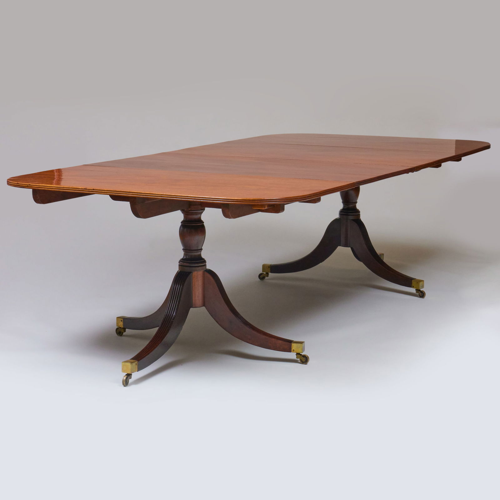 George III Mahogany Two Pedestal Dining Table (1 of 10)