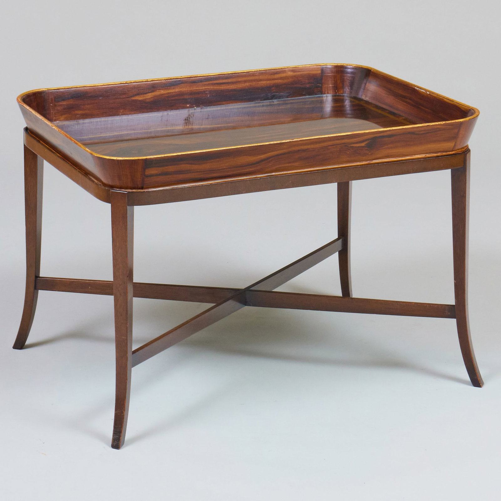 Faux Bois Tray on Later Stand: Faux Bois Tray on Later Stand 20 1/2 x 29 1/2 x 21 1/2 in. The Estate of Miriam T. Stern.