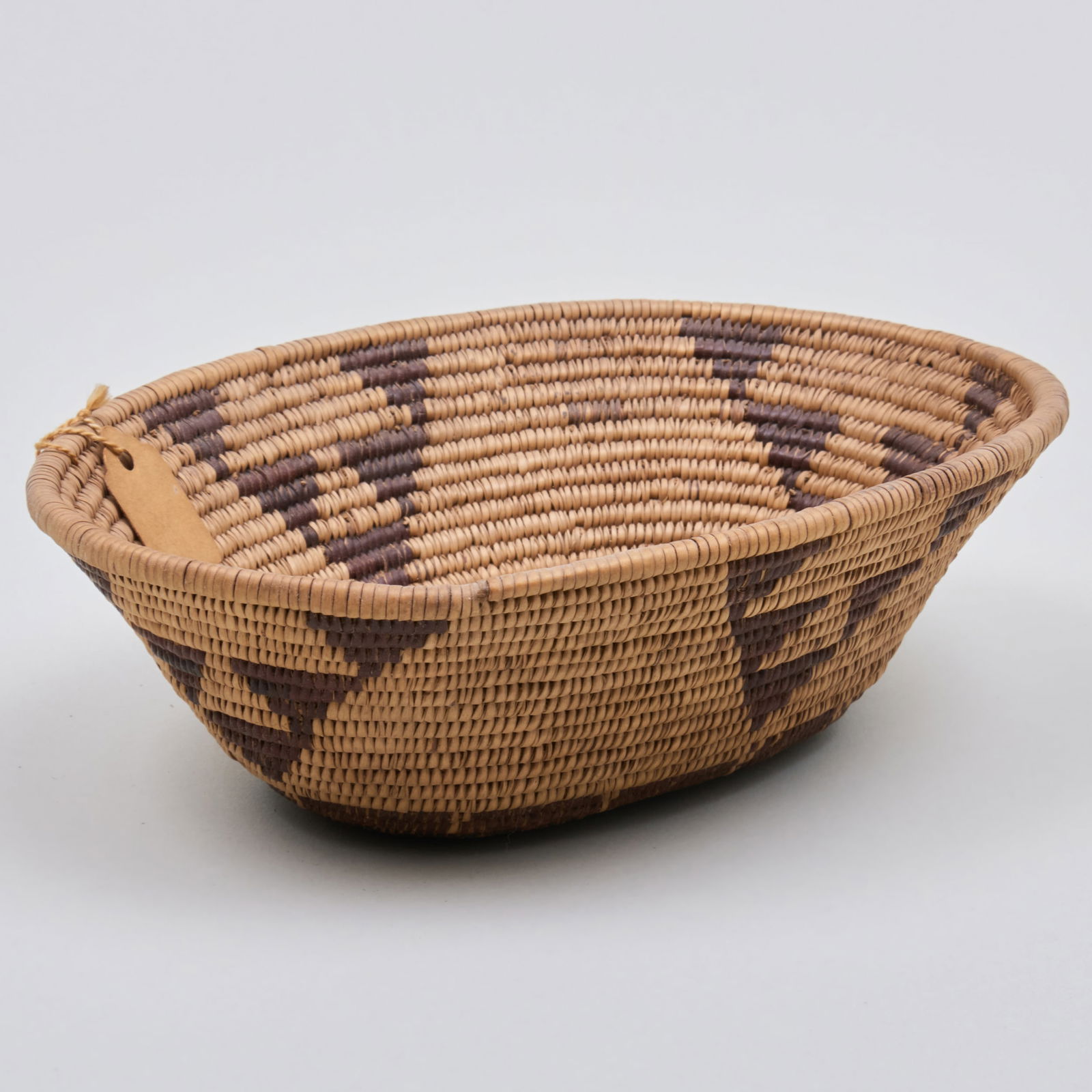 Mission Oval Basket with Geometric Design (1 of 9)