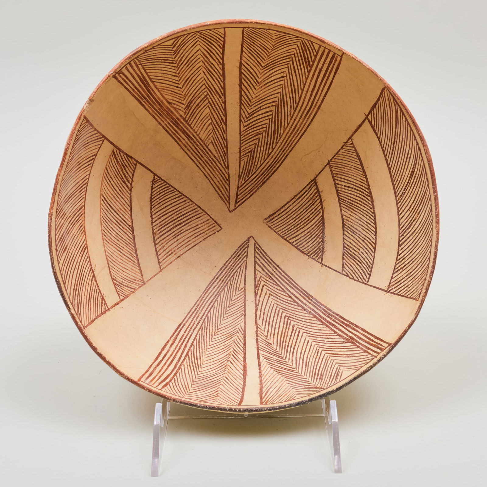 Mogollon Mimbres Red and White Pottery Bowl (1 of 9)