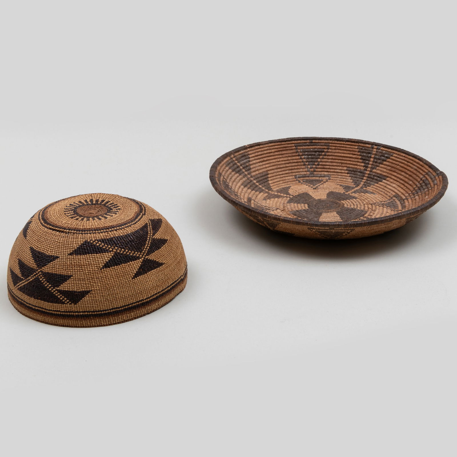 Hupa Woman's Hat and an Apache Basket (1 of 9)