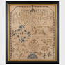 American Needlework Sampler Worked by Sarah Leedom