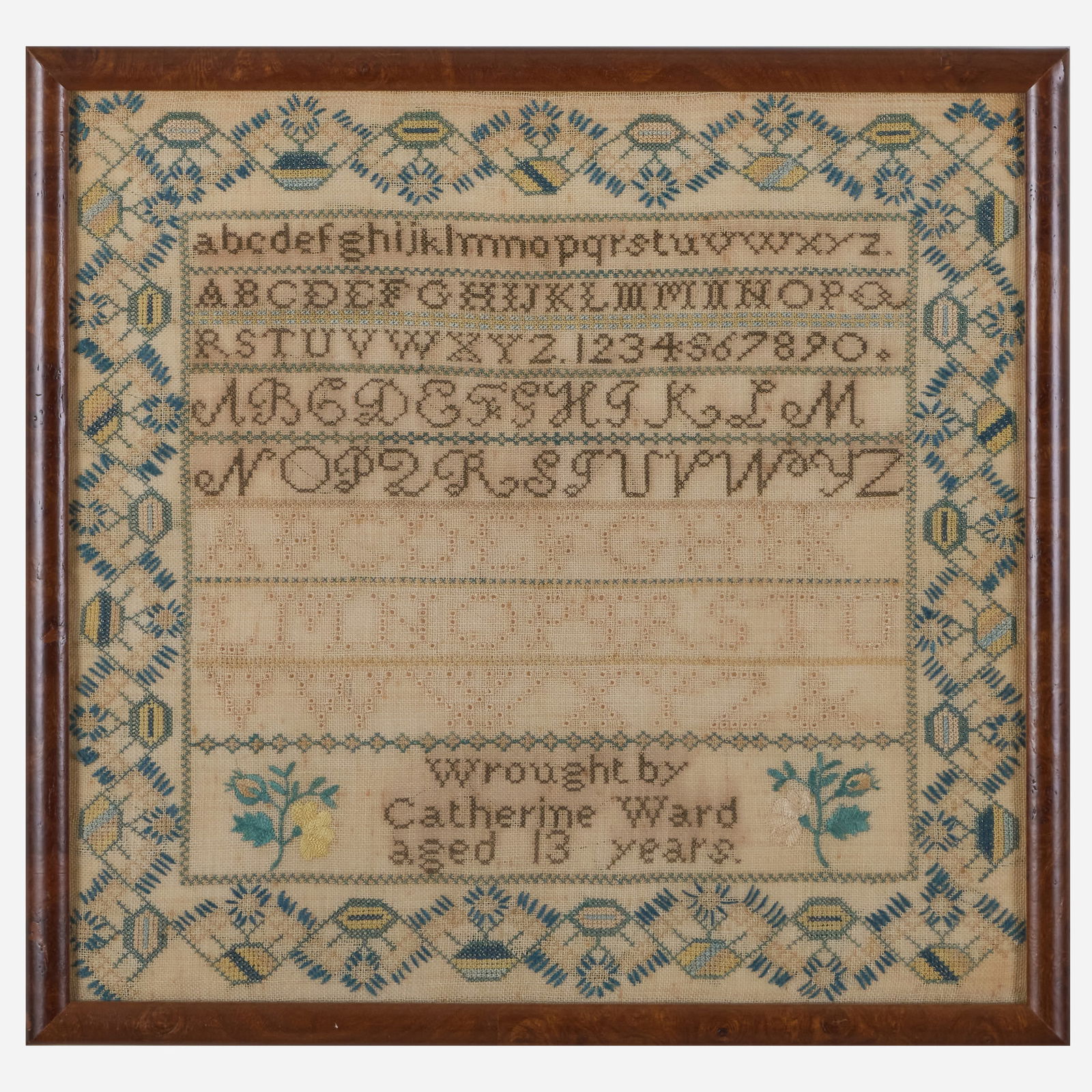 American Sampler Worked By Catherine Ward (1 of 1)