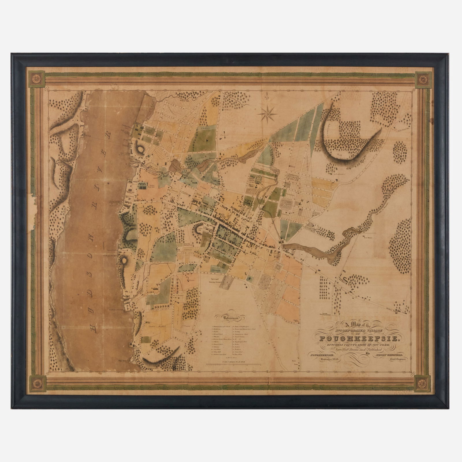 Henry Whinfield: Map of the Incorporated Village of Poughkeepsie (1 of 2)