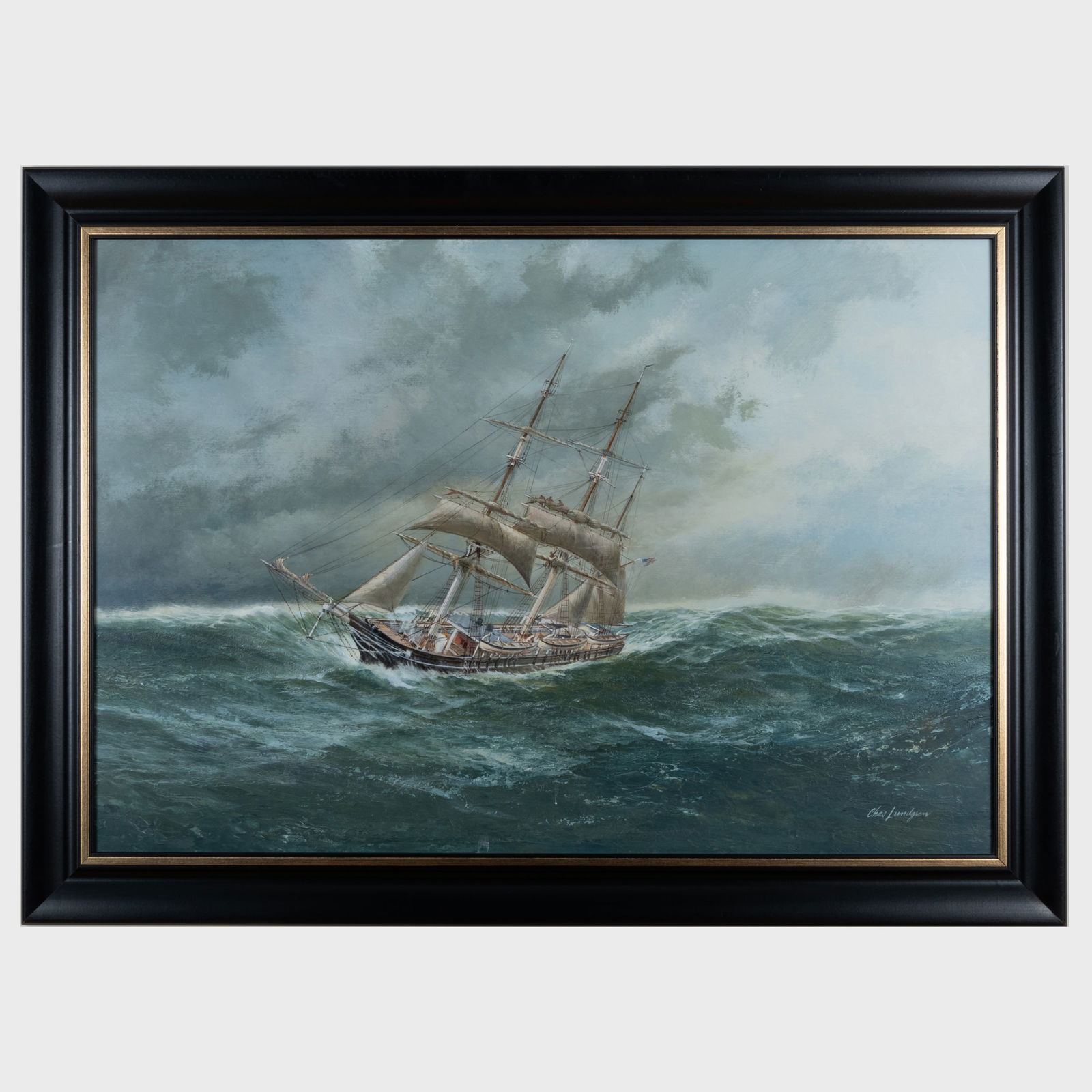 Charles Lundgren (1911-1988): In Rough Seas (1 of 2)