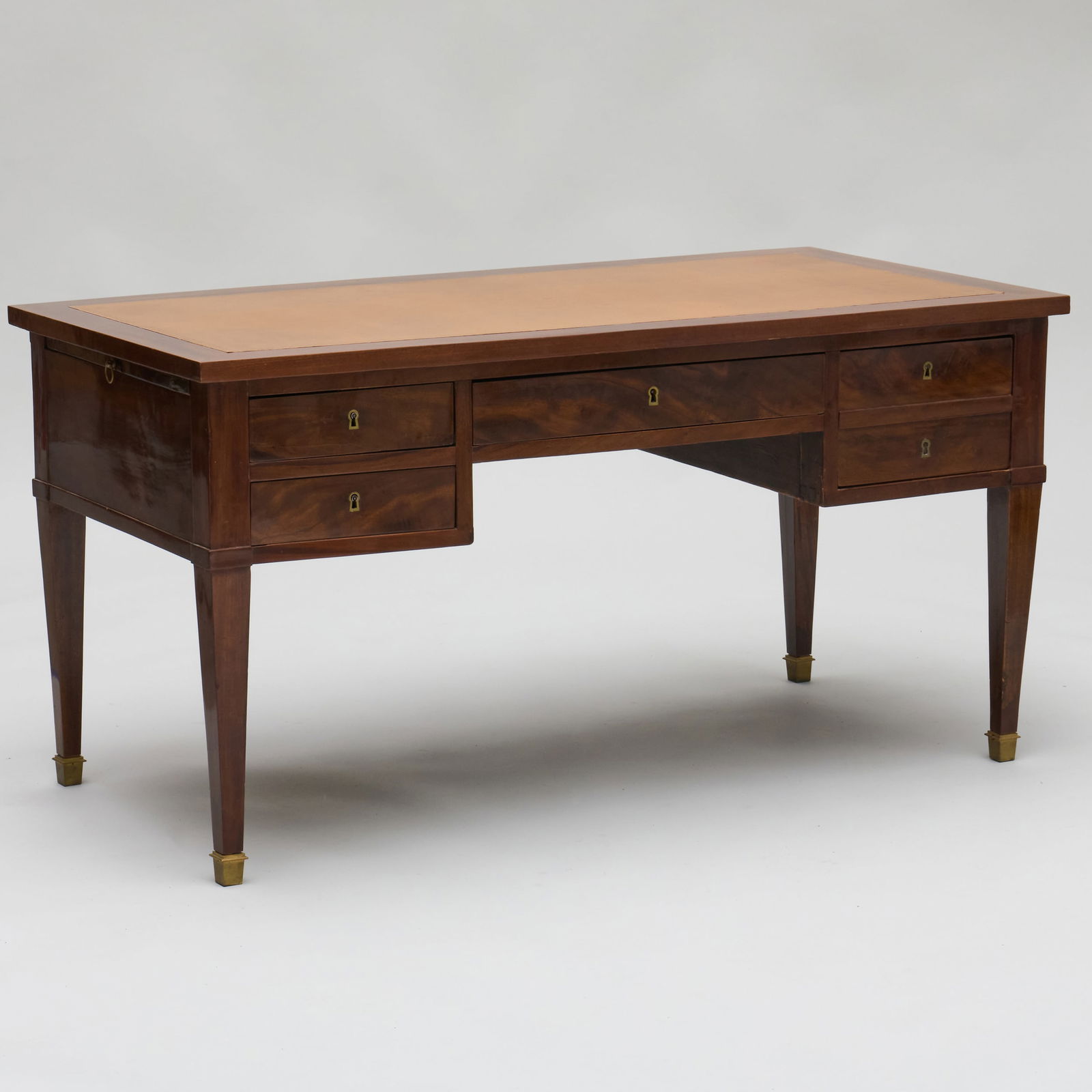 Directoire Mahogany and Leather Bureau Plat (1 of 9)