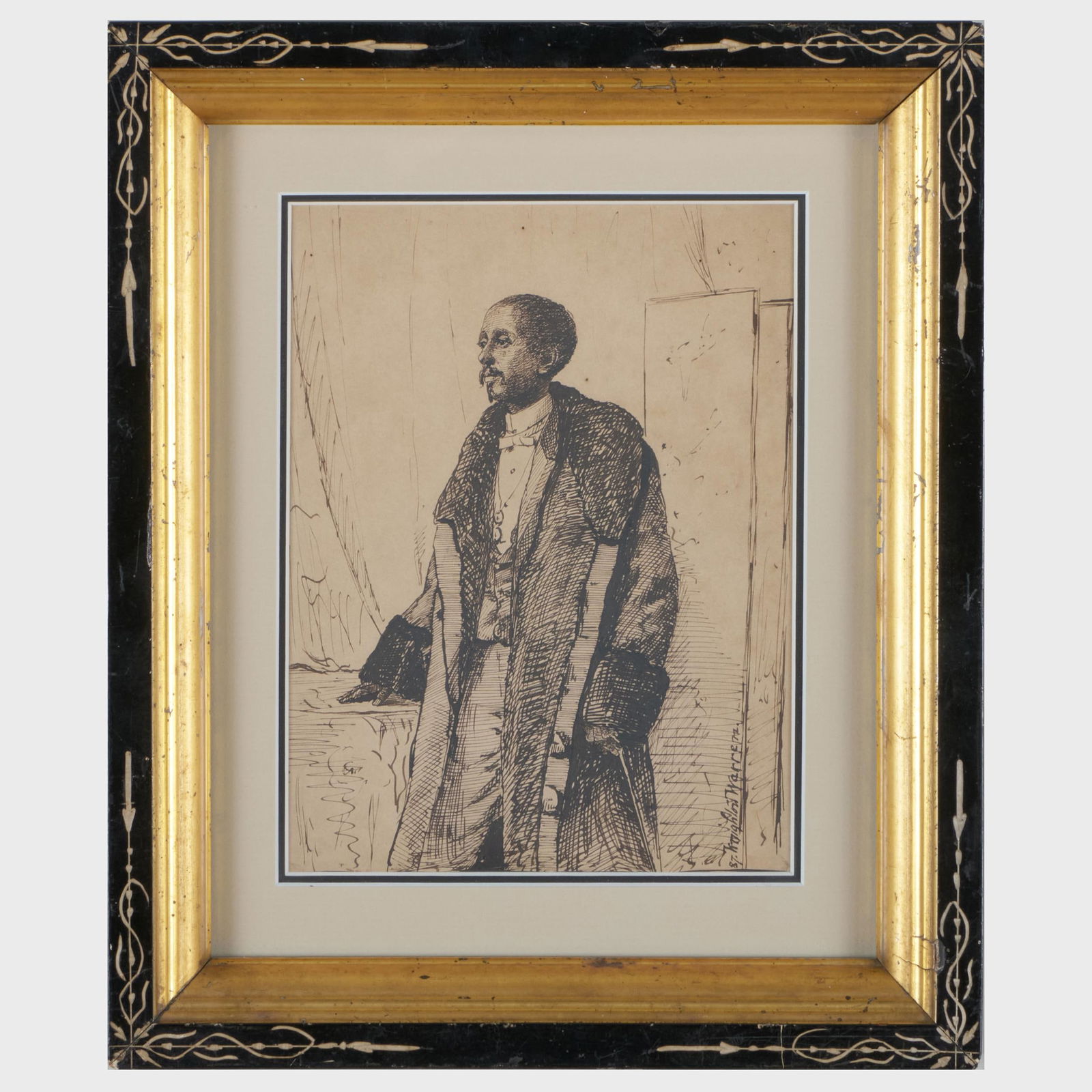 Charles Knighton Warren (1856-1893): Portrait Study of a Man Said to be G. A. Butler, Esq. Attache (1 of 3)