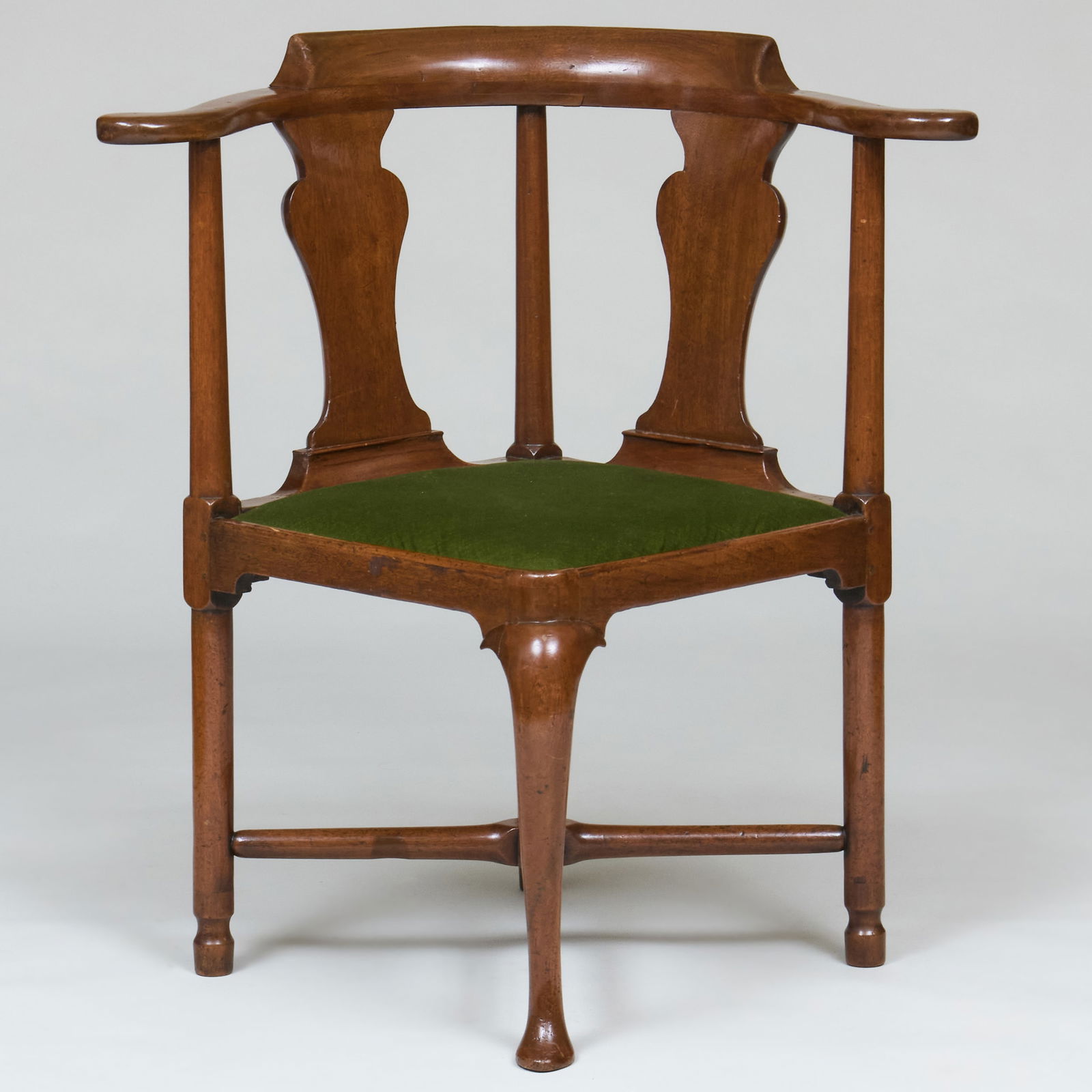 George III Mahogany Corner Chair (1 of 7)