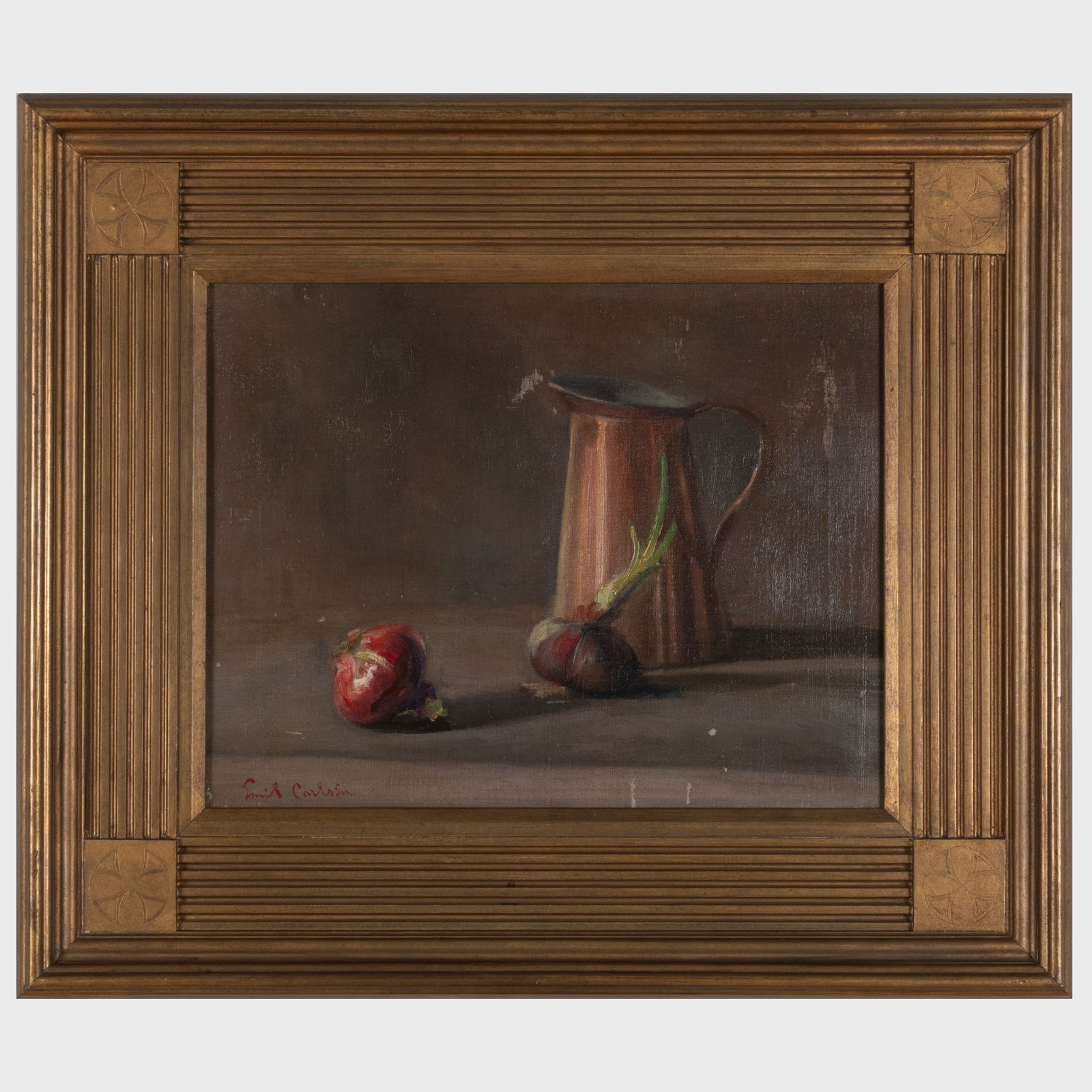 Soren Emil Carlsen (1853-1932): Red Onions and Copper Pitcher (1 of 4)