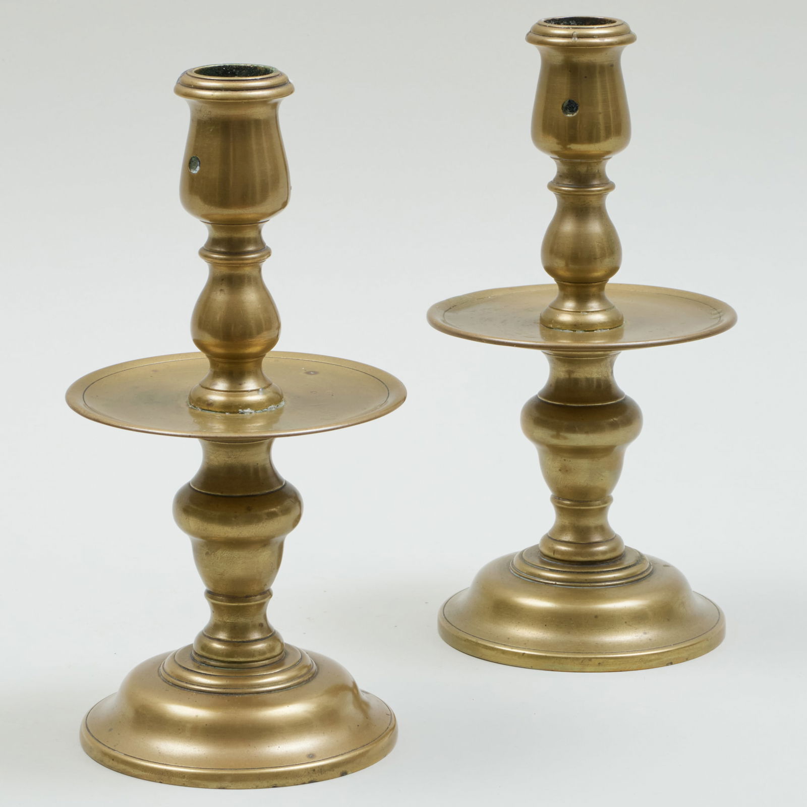 Pair of Franco-Flemish Brass Candlesticks (1 of 7)