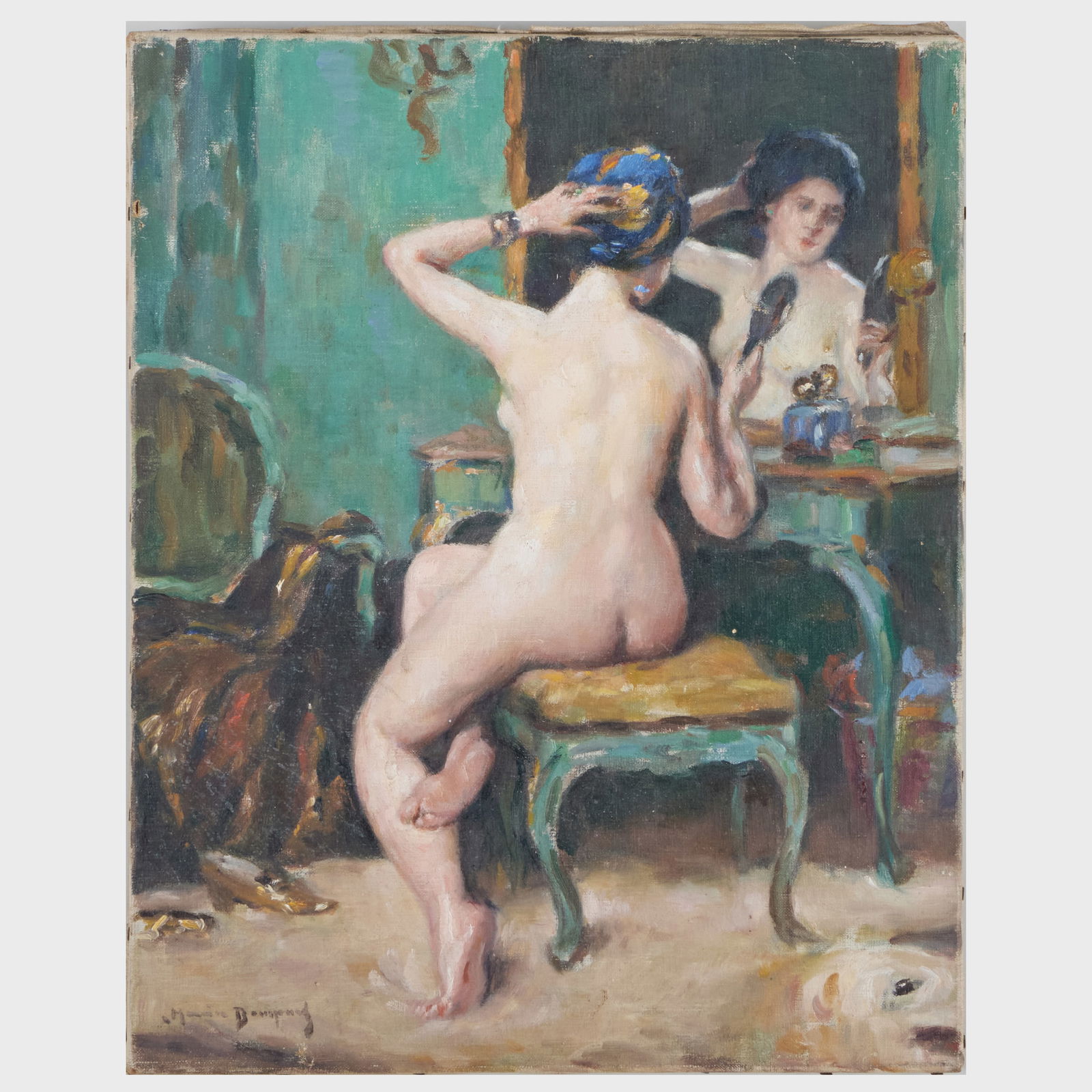 Maurice Bompard (1857-1936): Study for Le Turban bleu (1 of 3)