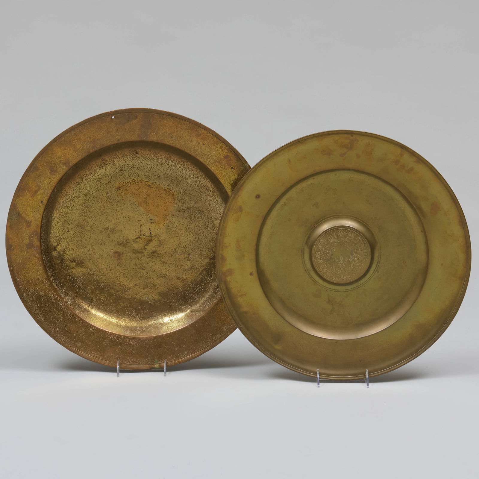 Two Engraved Metal Chargers (1 of 8)