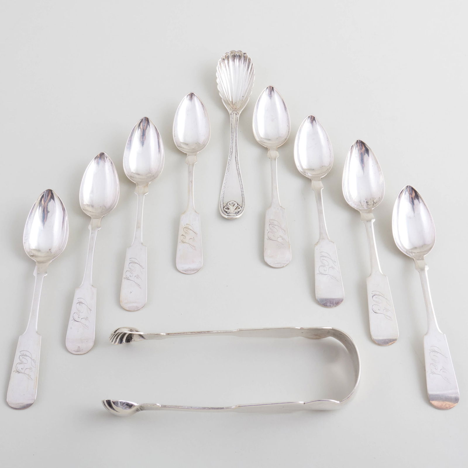 Group of Early American Silver Tableware (1 of 10)