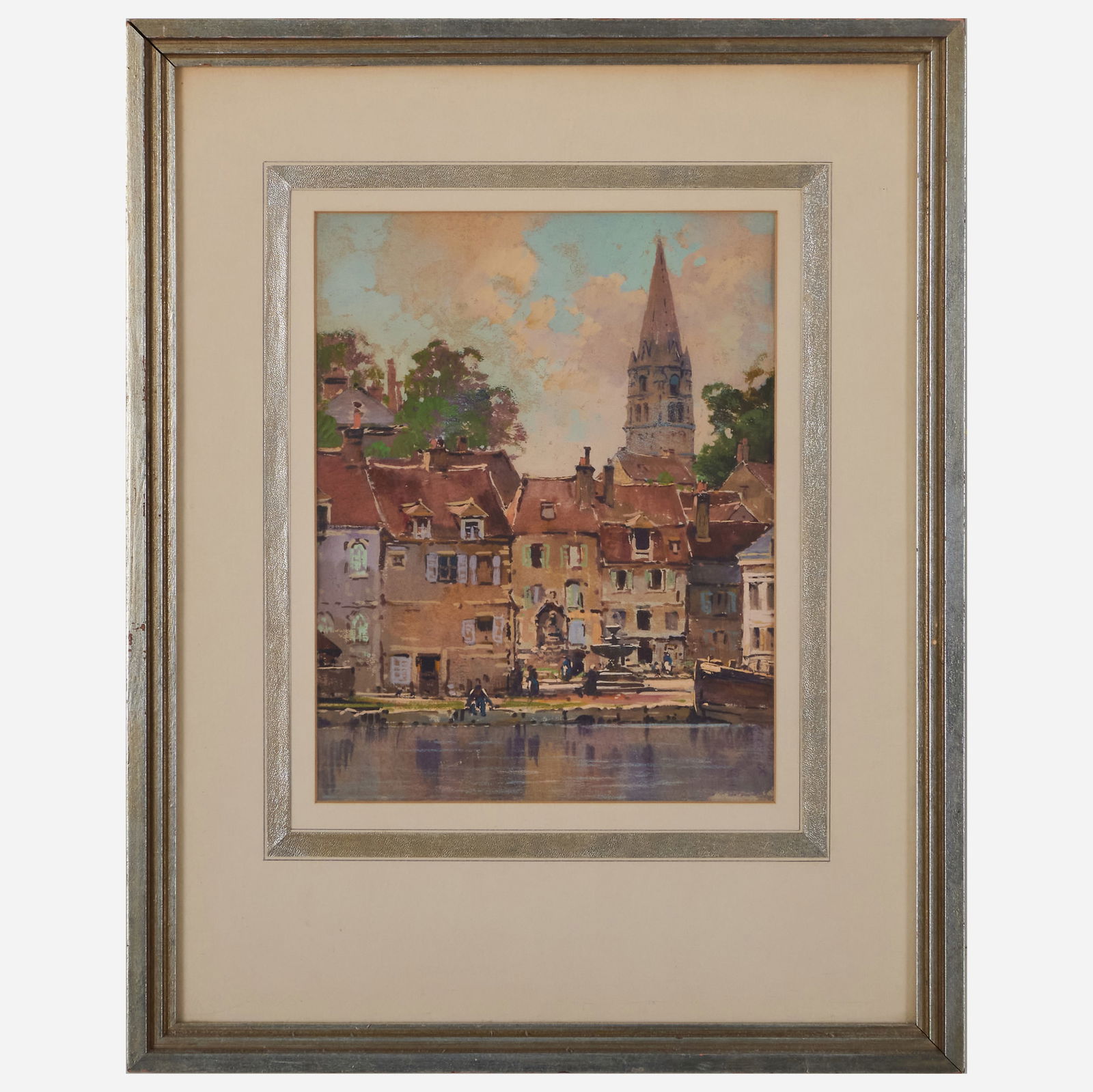 H. Anthony Dyer (1872-1943): Auxerre Water Front (1 of 2)