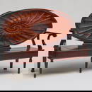 Victorian Carved Mahogany Hall Bench, in the Adam Taste