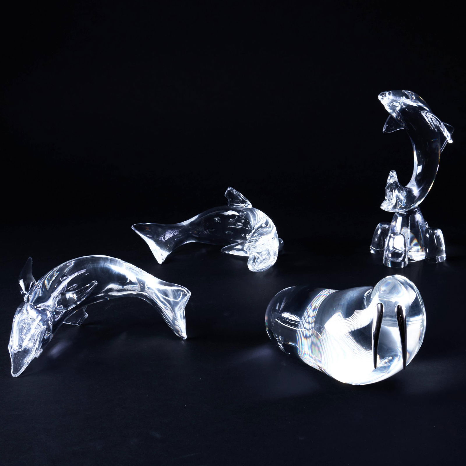 Group of Four Steuben Glass Figures of Marine Life (1 of 18)
