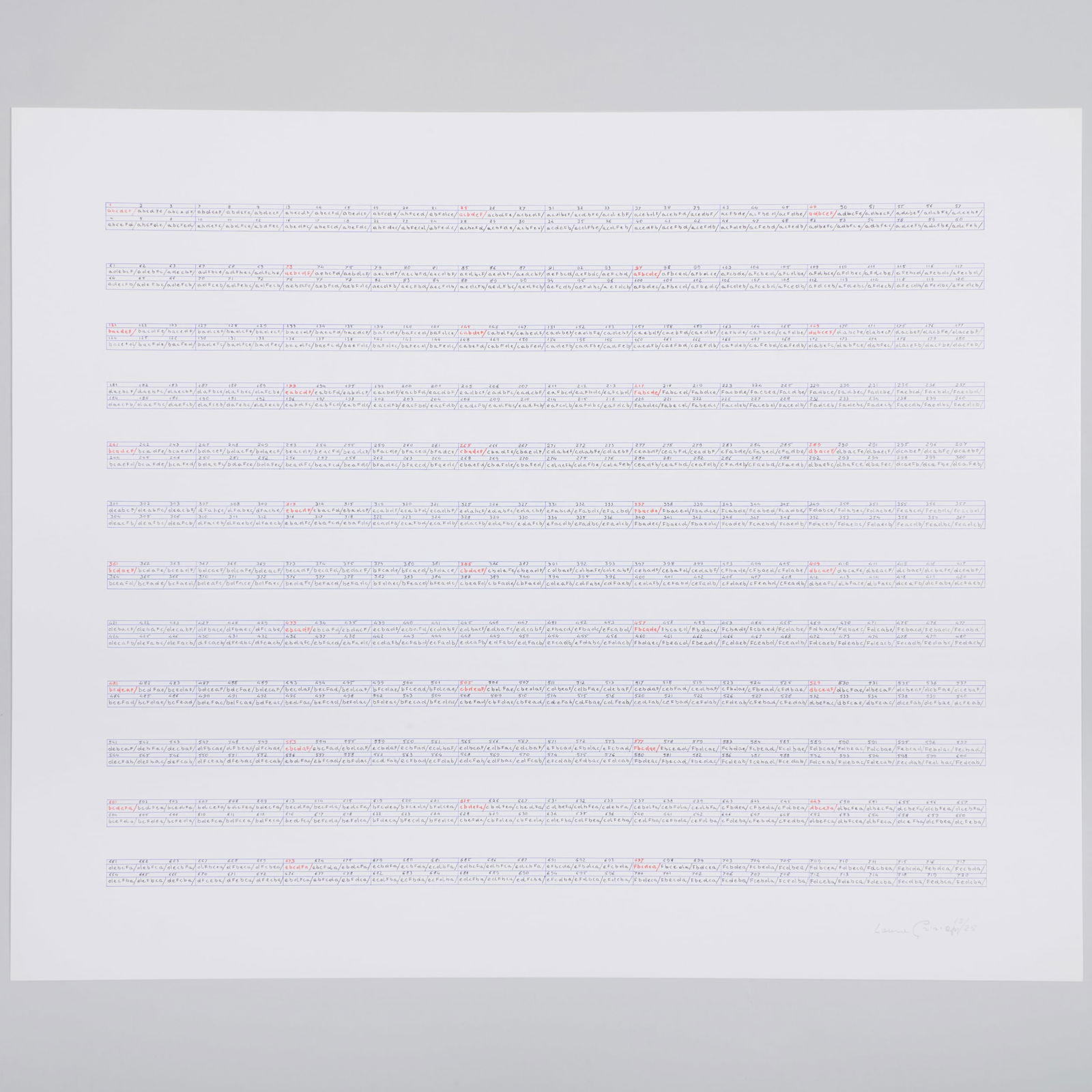 Laura Grisi (1939-2017): Stripes (1 of 13)