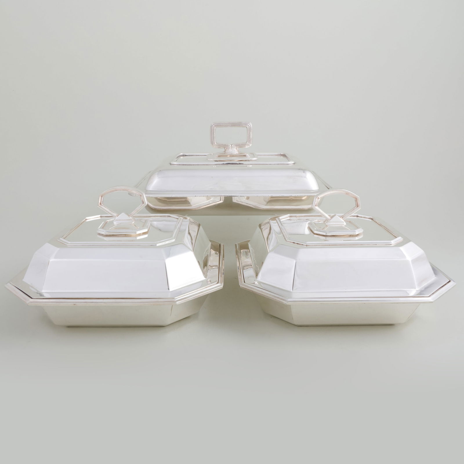 A Group of Three Silver Plate Entree Dishes (1 of 20)