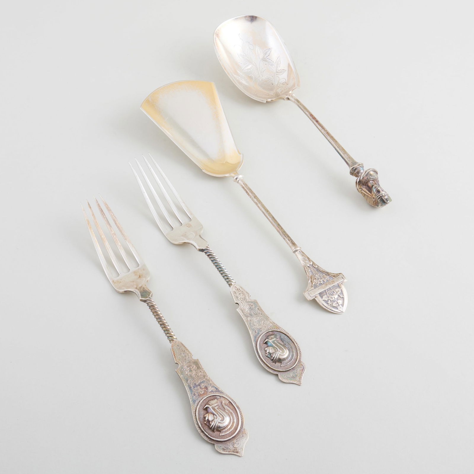 Group of Four Silver Serving Wares (1 of 12)