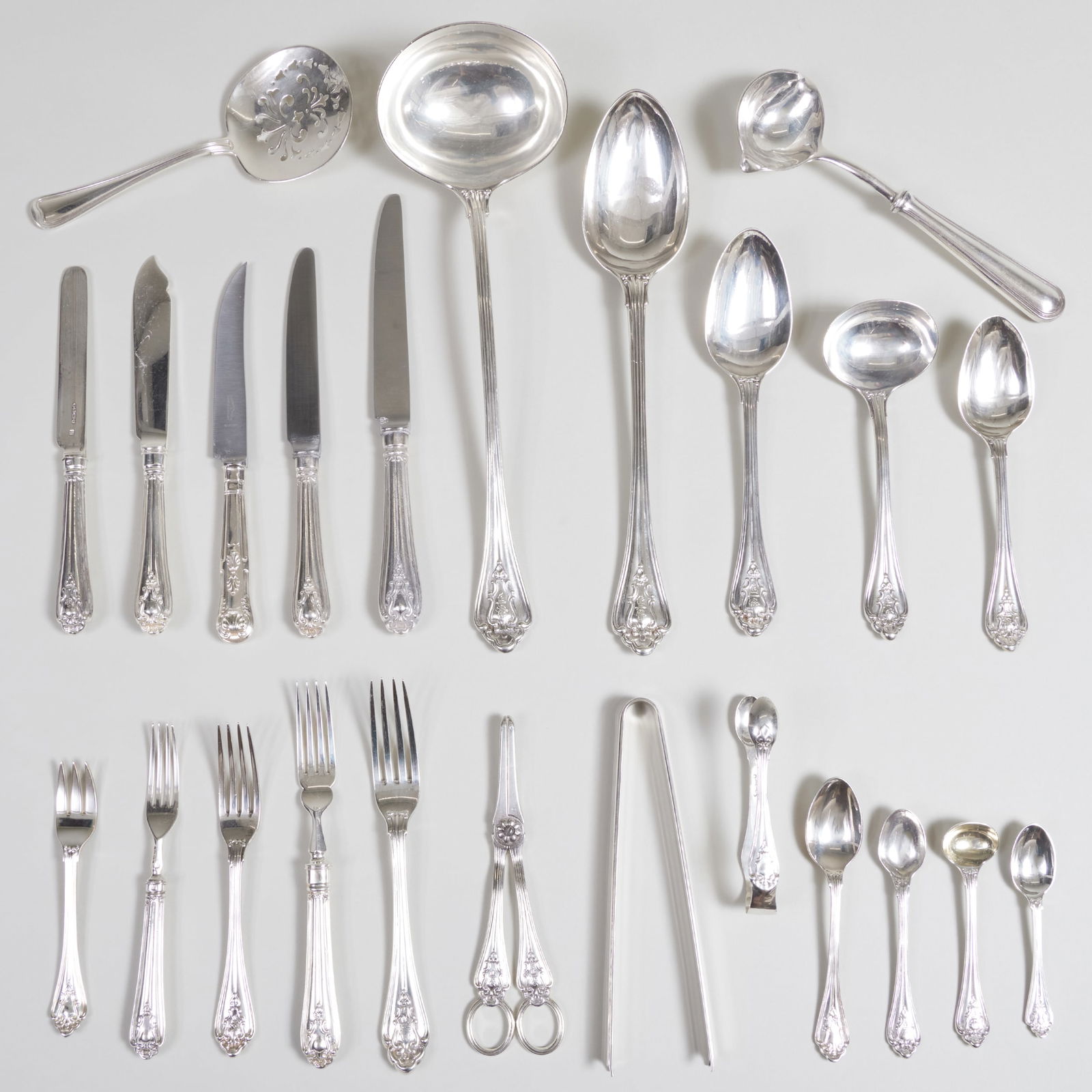 Victorian Silver Flatware Service (1 of 20)