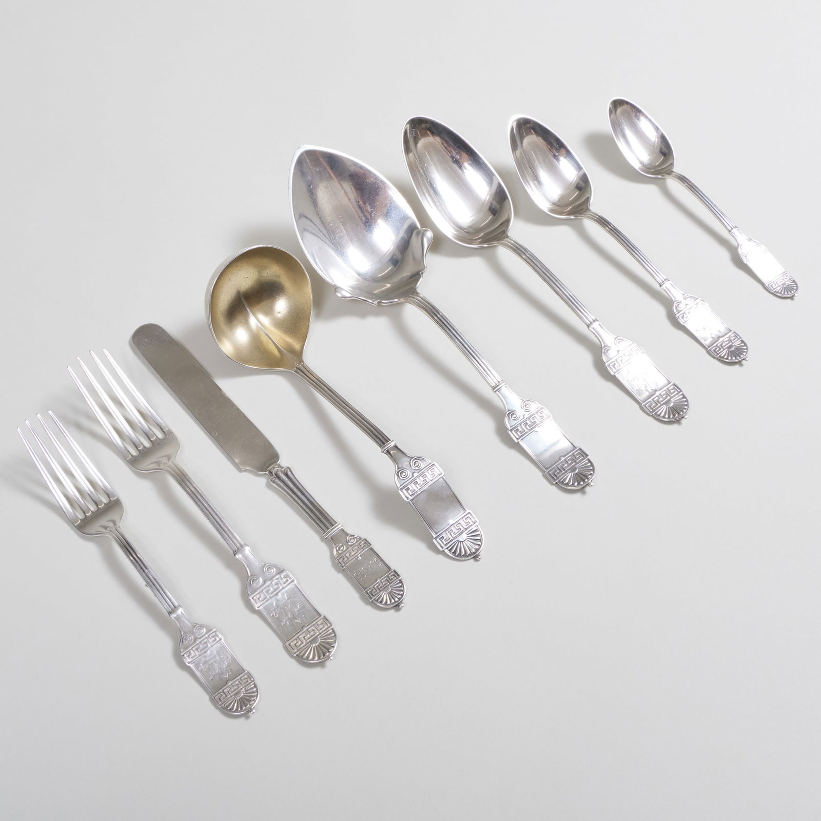 Ball, Black & Co. Neoclassical Silver Flatware Service (1 of 12)